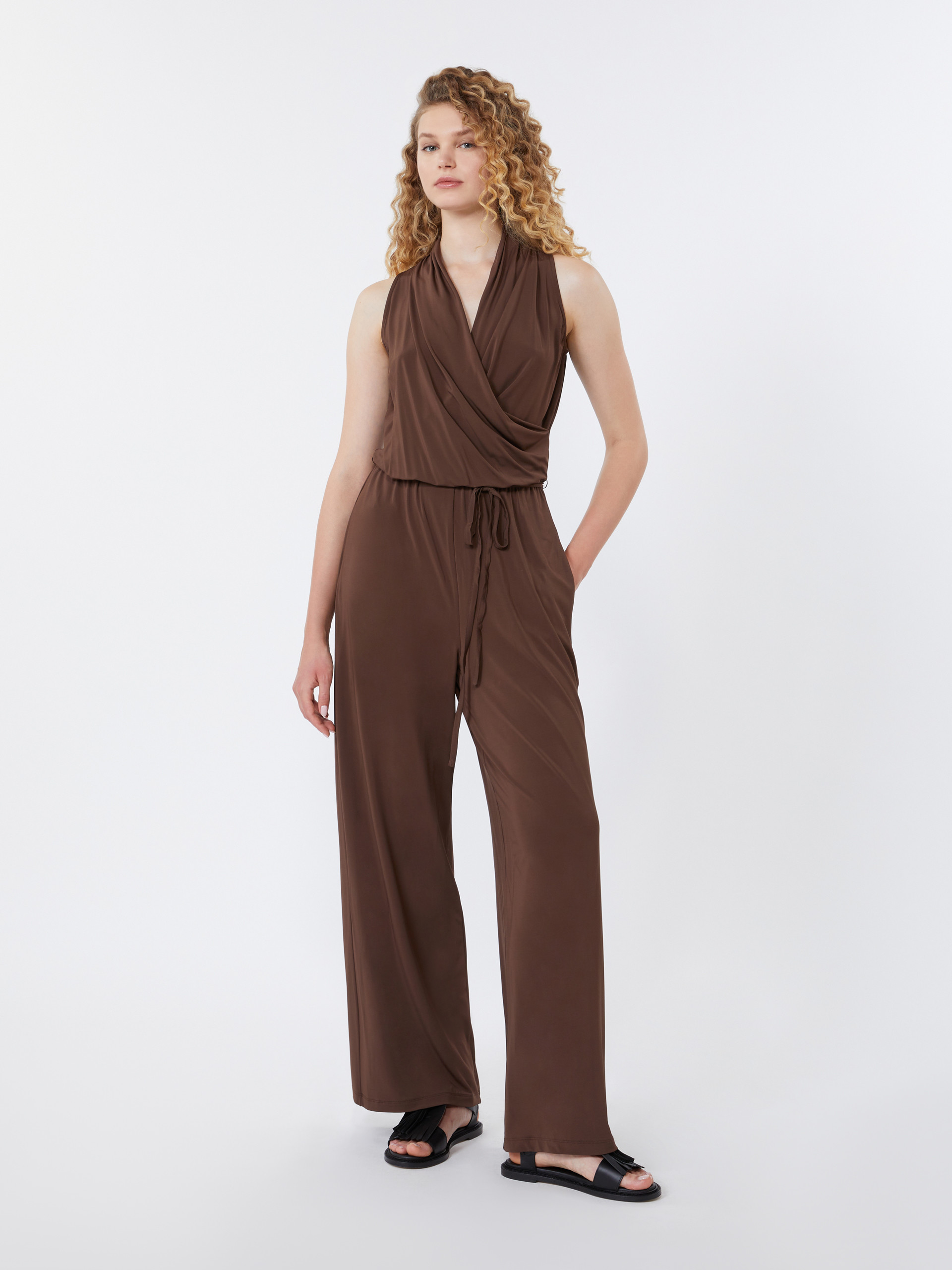 Viscose jersey jumpsuit - CHOCOLATE - Weekend Max Mara