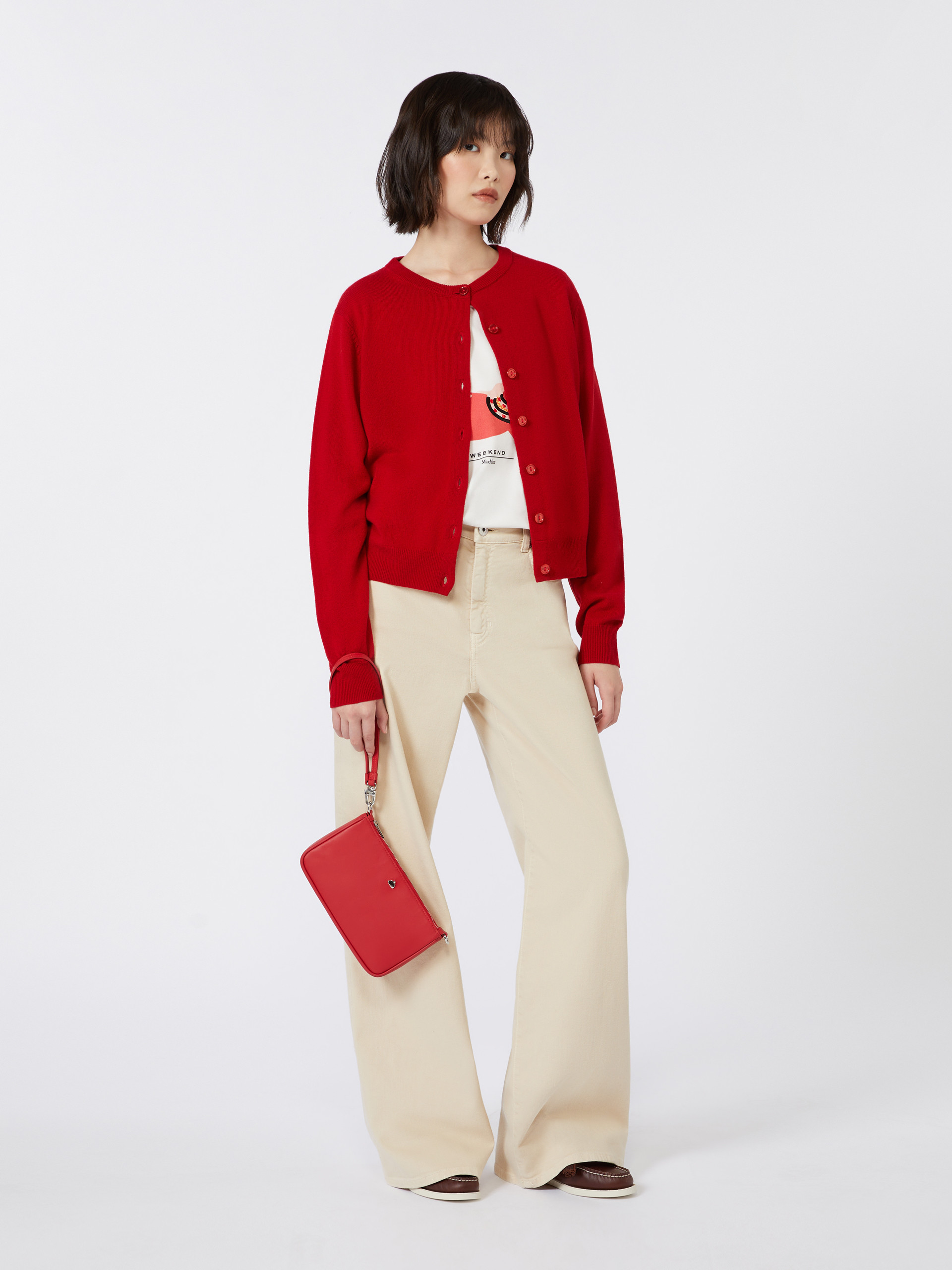 Leather clutch bag - ANTIQUE ROSE - Weekend Max Mara - 6