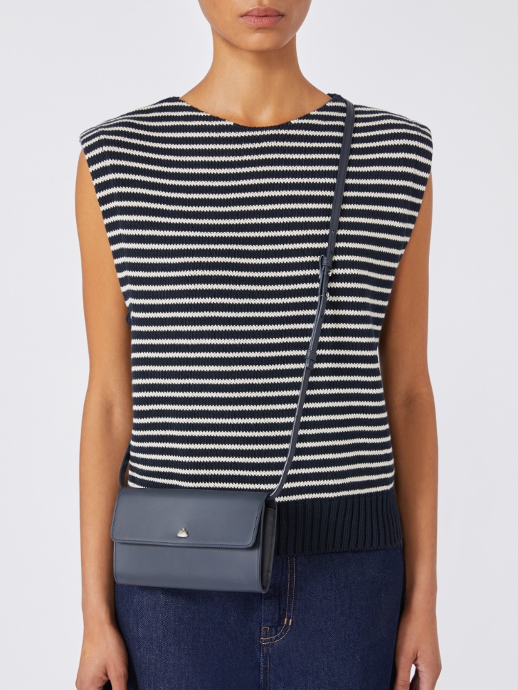 Leather phone pouch - ULTRAMARINE - Weekend - 2