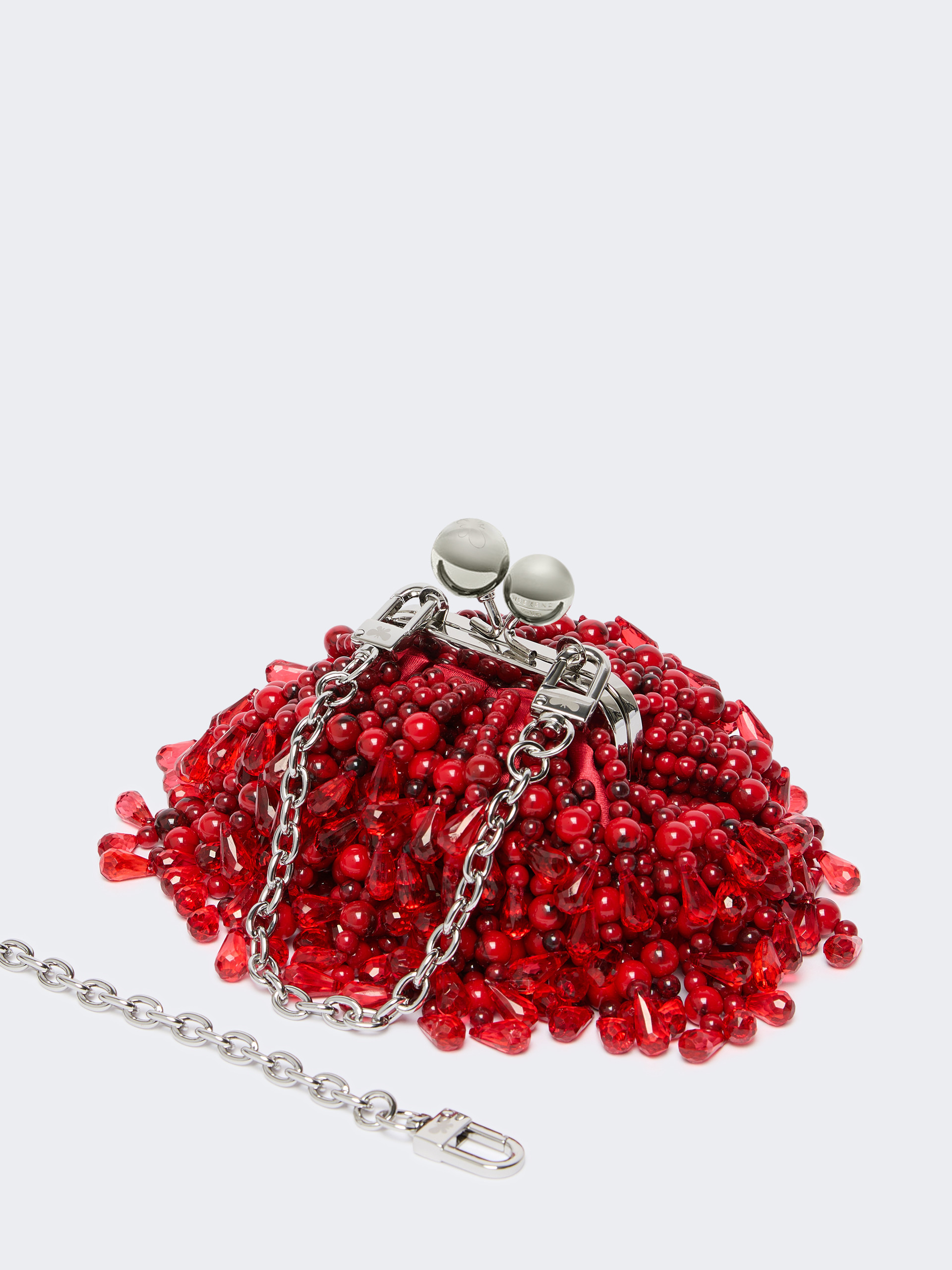 Nano Pasticcino Bag with gemstones - CORAL - Weekend Max Mara - 4