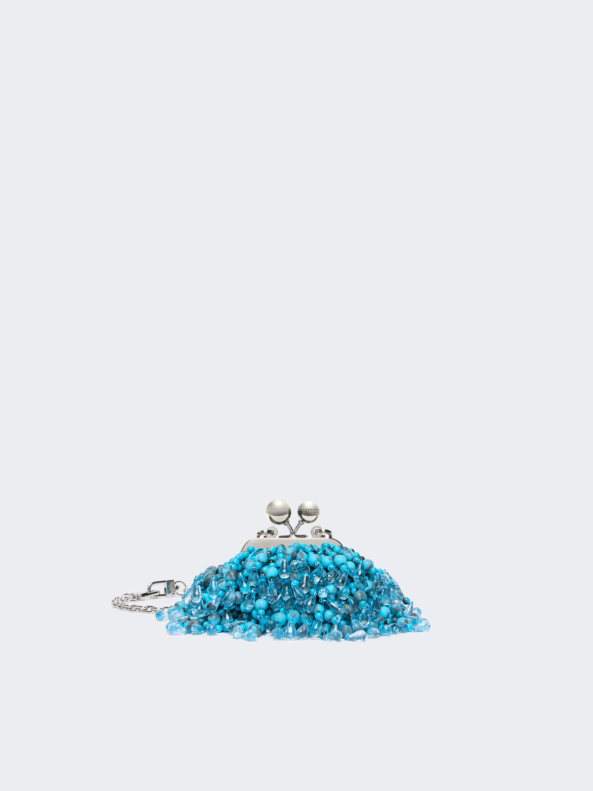 Nano Pasticcino Bag with gemstones - TURQUOISE - Weekend Max Mara