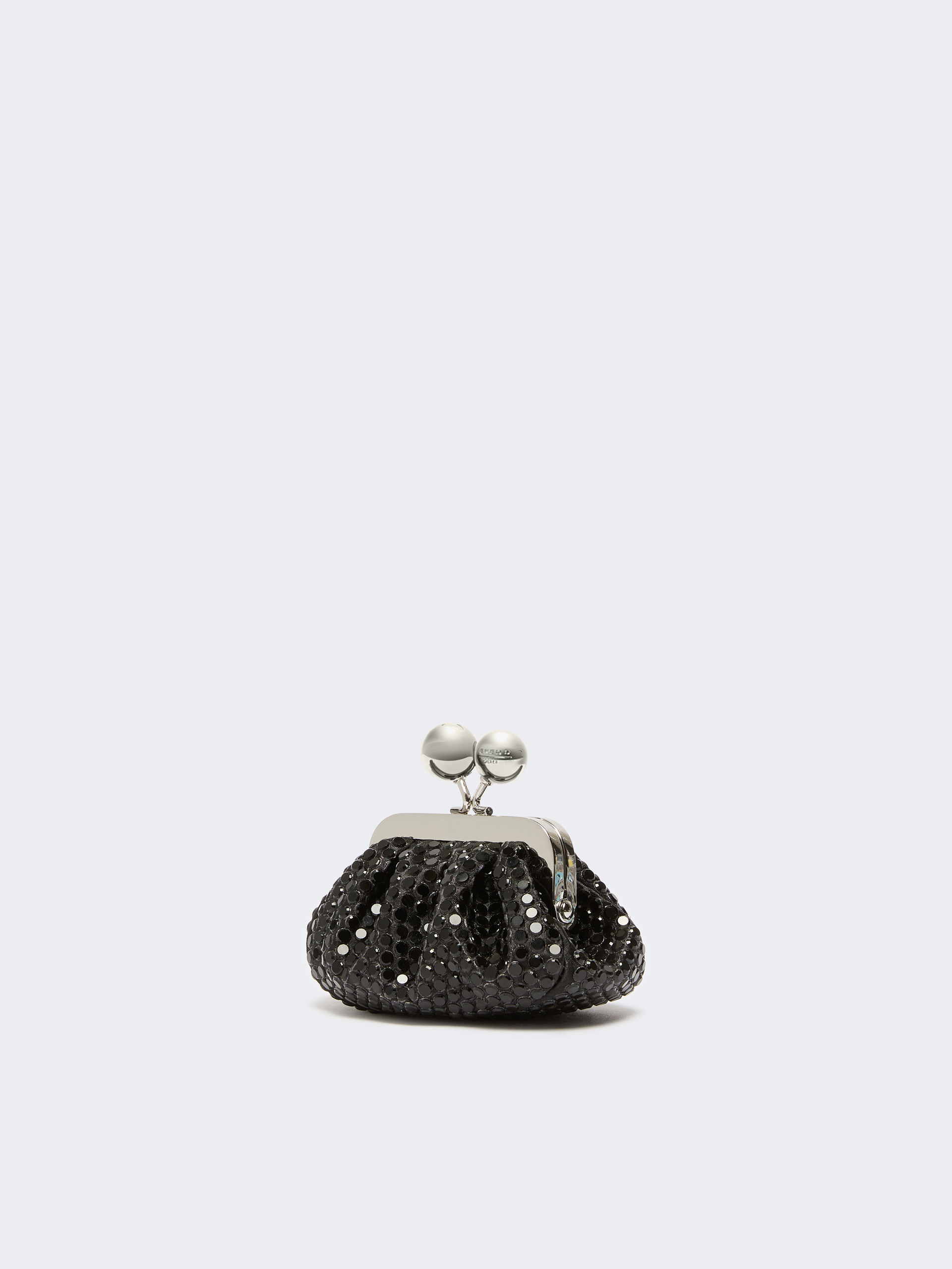 Mini Pasticcino Bag in satin with rhinestones - DARK GREY - Weekend Max Mara - 2