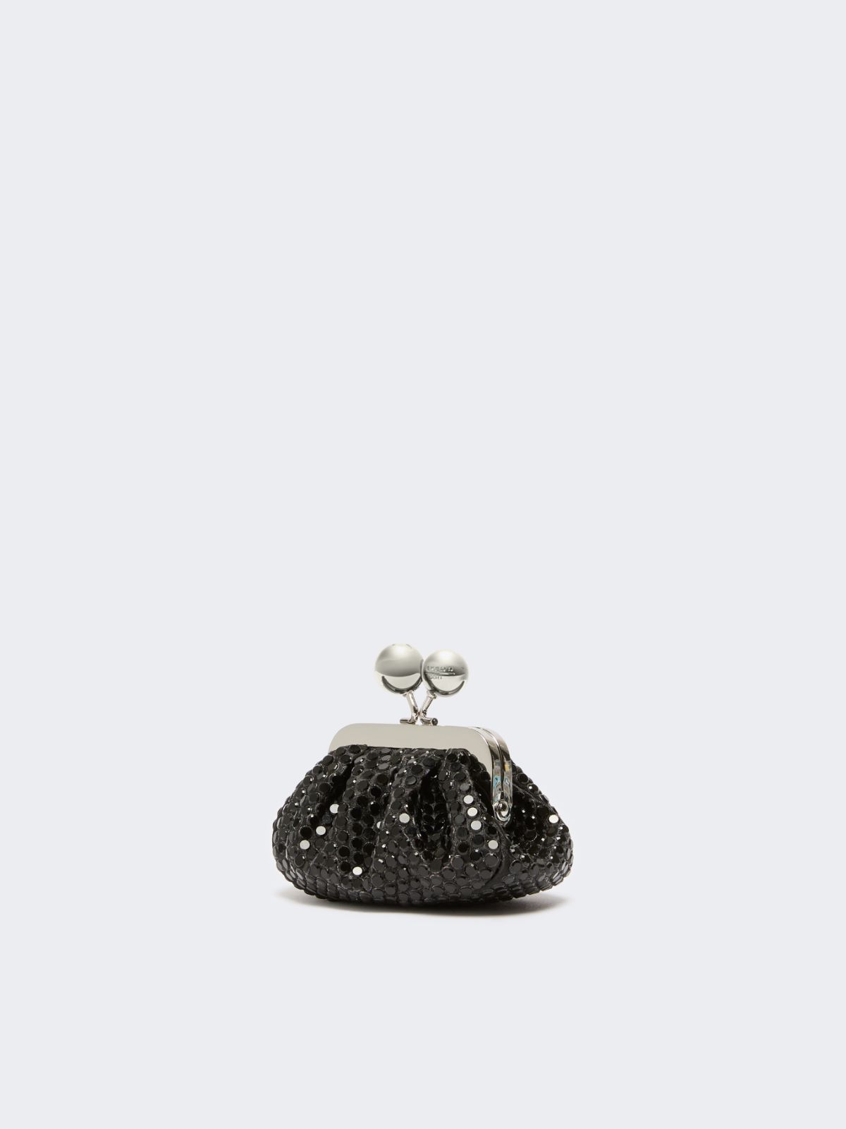 Mini Pasticcino Bag in satin with rhinestones - DARK GREY - Weekend - 2