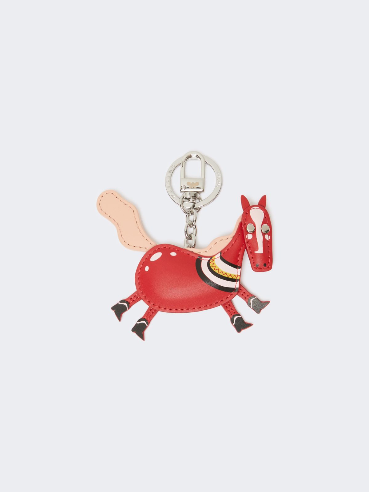Leather keyring - RED - Weekend