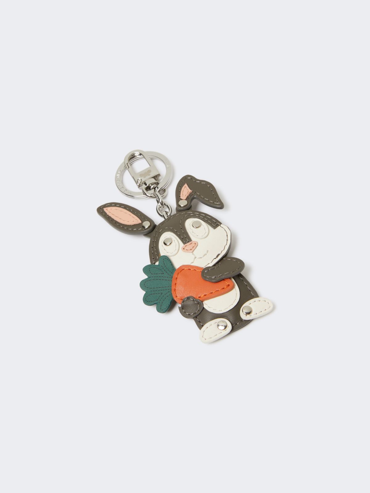 Leather keyring - LIGHT GREY - Weekend - 3