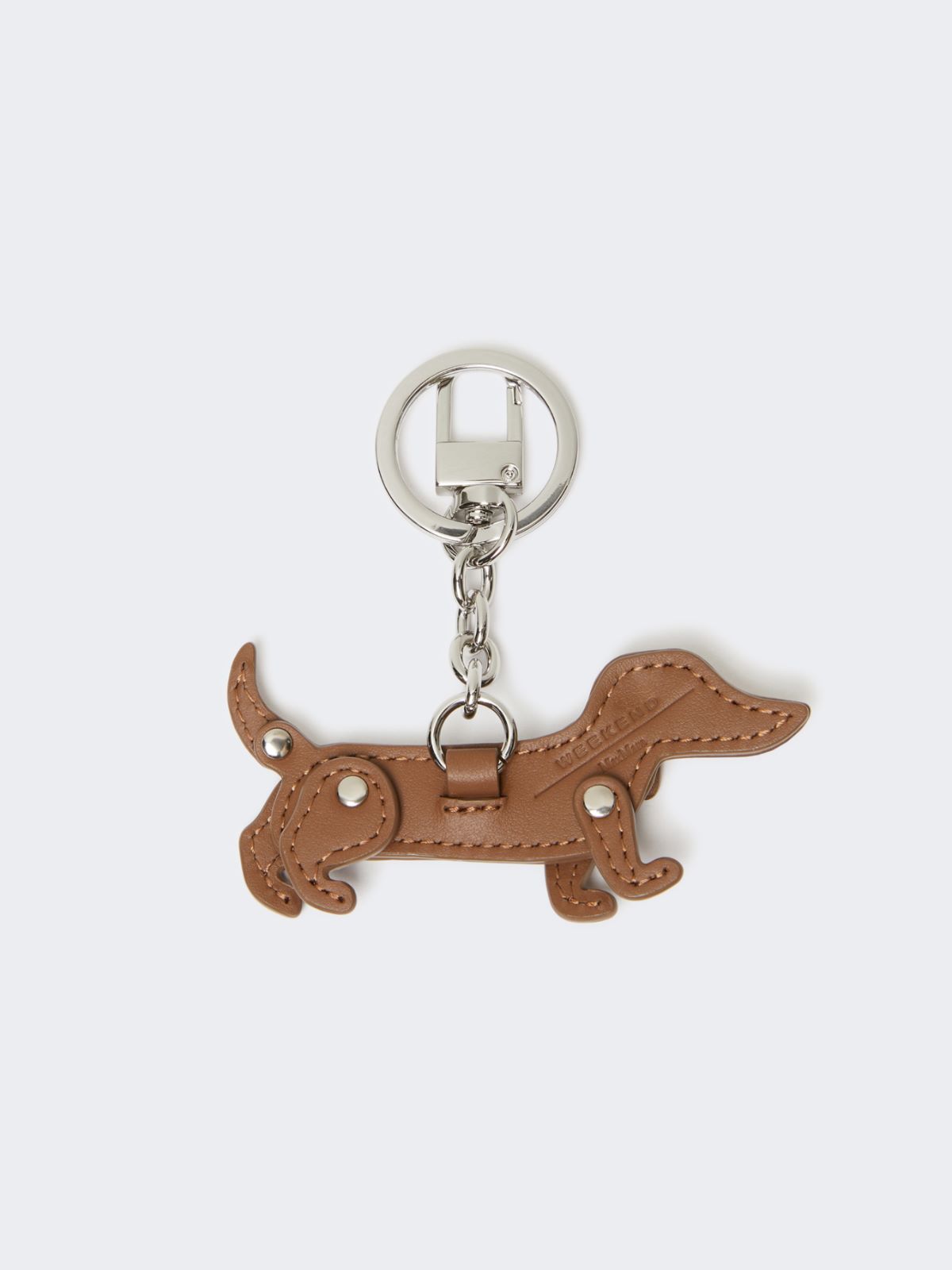 Leather keyring - HAZELNUT BROWN - Weekend - 2