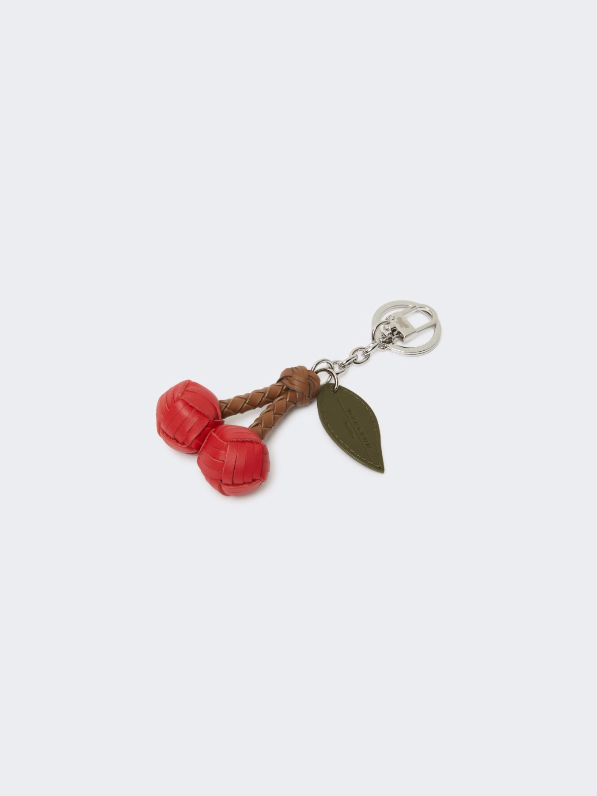 Braided leather key ring - DARK RED - Weekend - 3