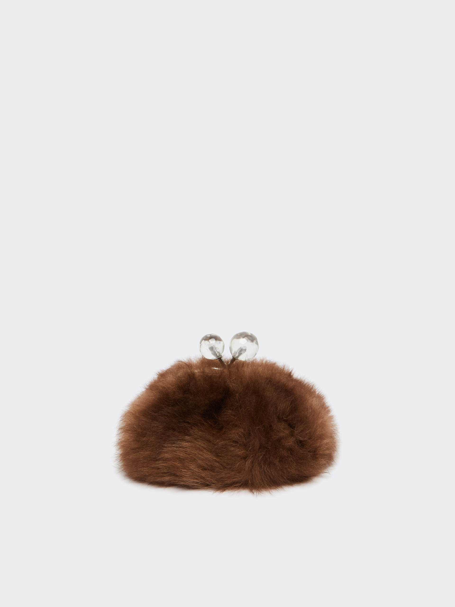 maria Mini Pasticcino Bag in fluffy sheepskin, caramel | Weekend Max Mara
