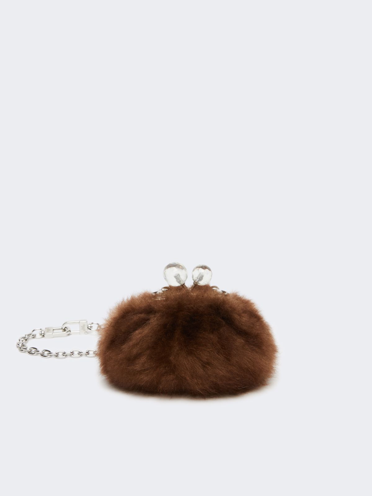 Mini Pasticcino Bag in fluffy sheepskin - CARAMEL - Weekend