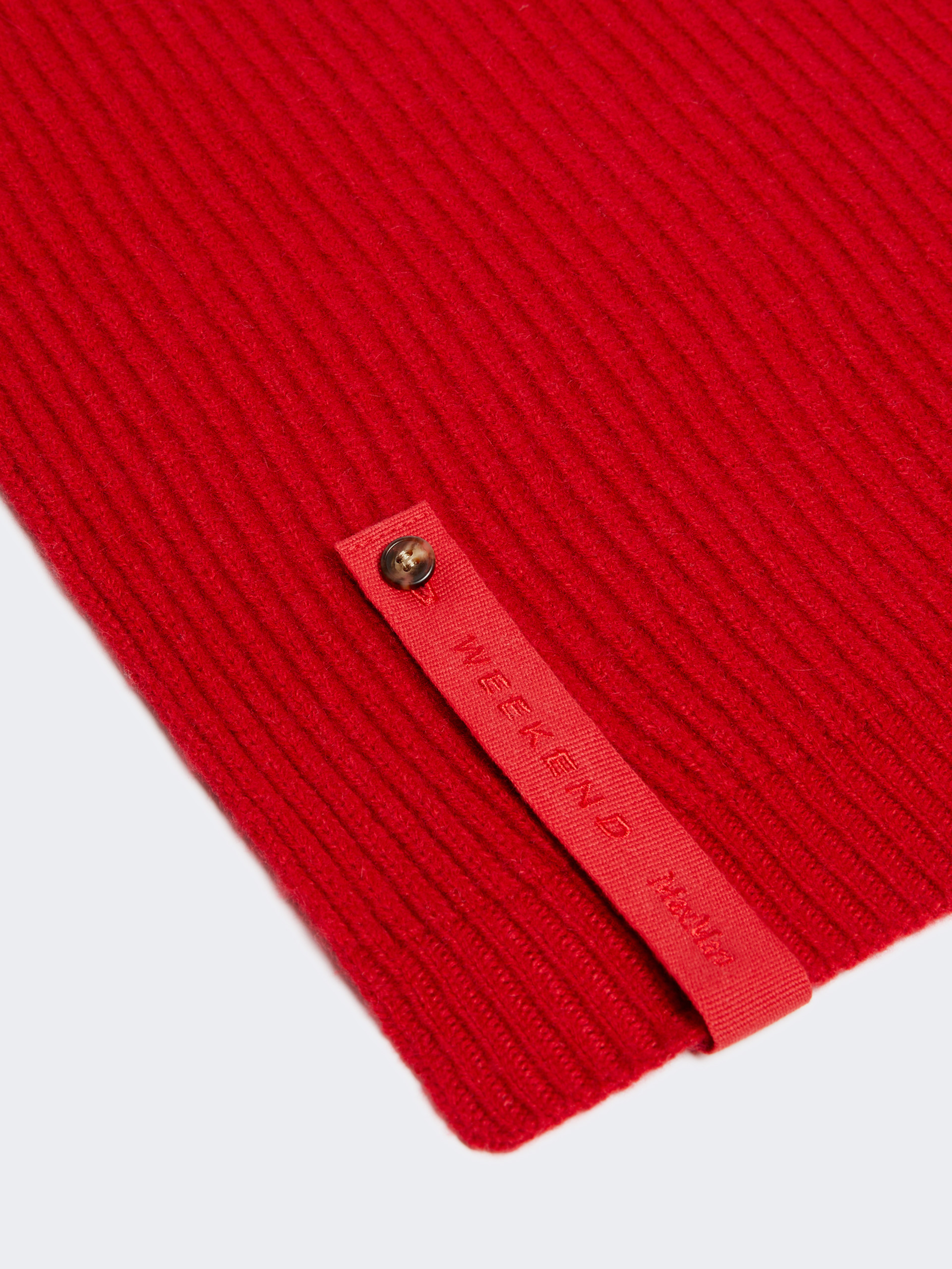 Ribbed cashmere scarf - DARK RED - Weekend Max Mara - 2