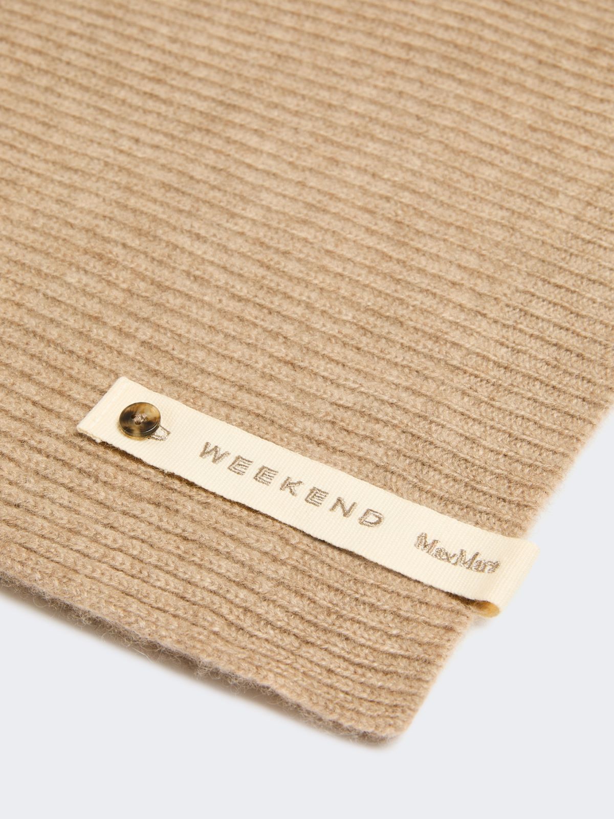 Ribbed cashmere scarf - BEIGE SHADED - Weekend - 2
