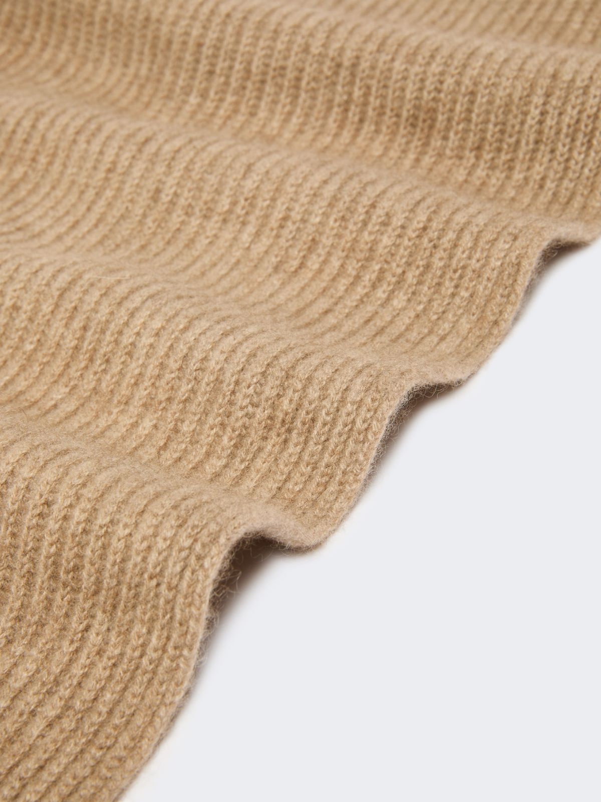 Ribbed cashmere scarf - BEIGE SHADED - Weekend - 3