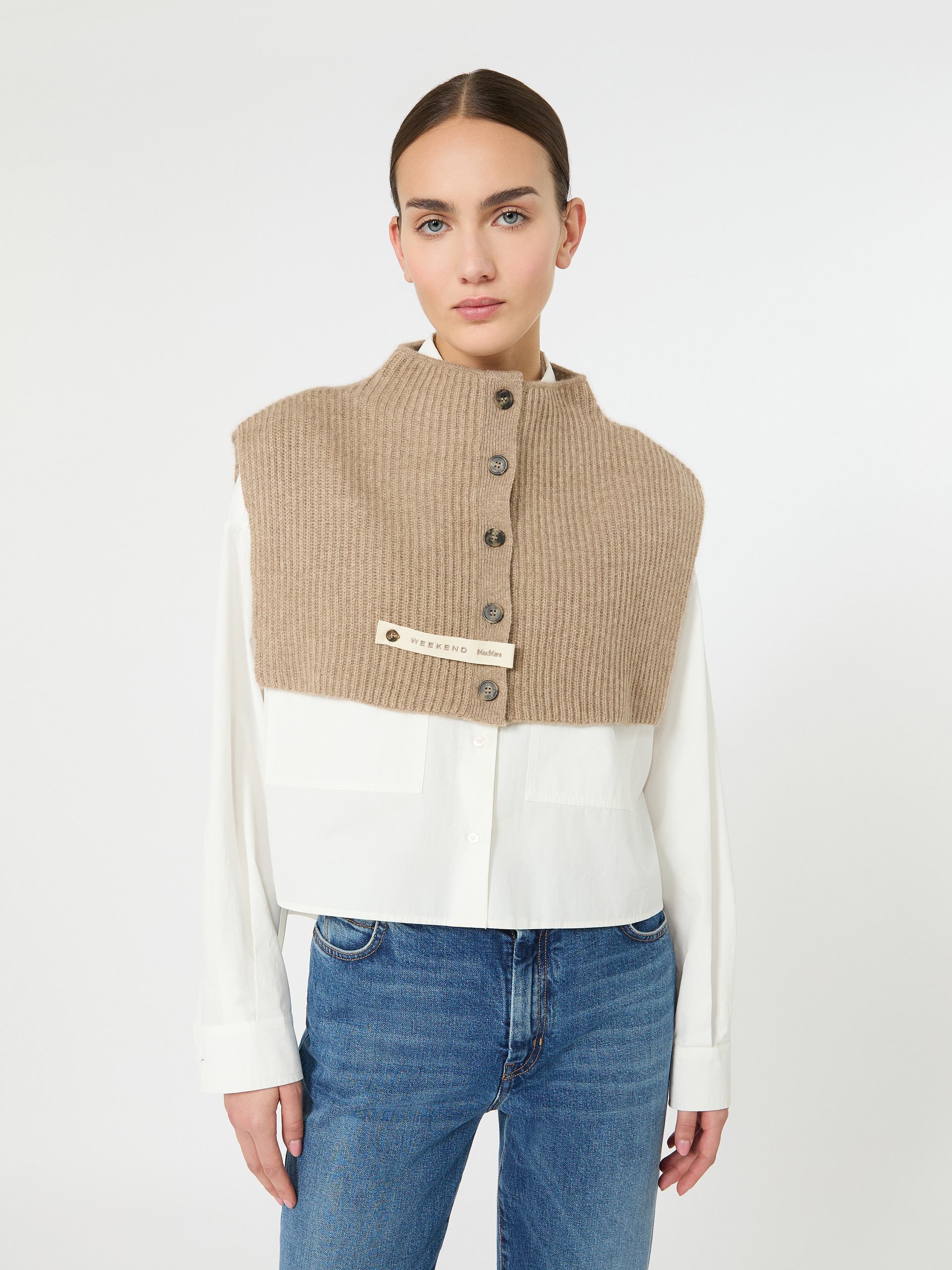 Cashmere knit collar - BEIGE SHADED - Weekend Max Mara - 4