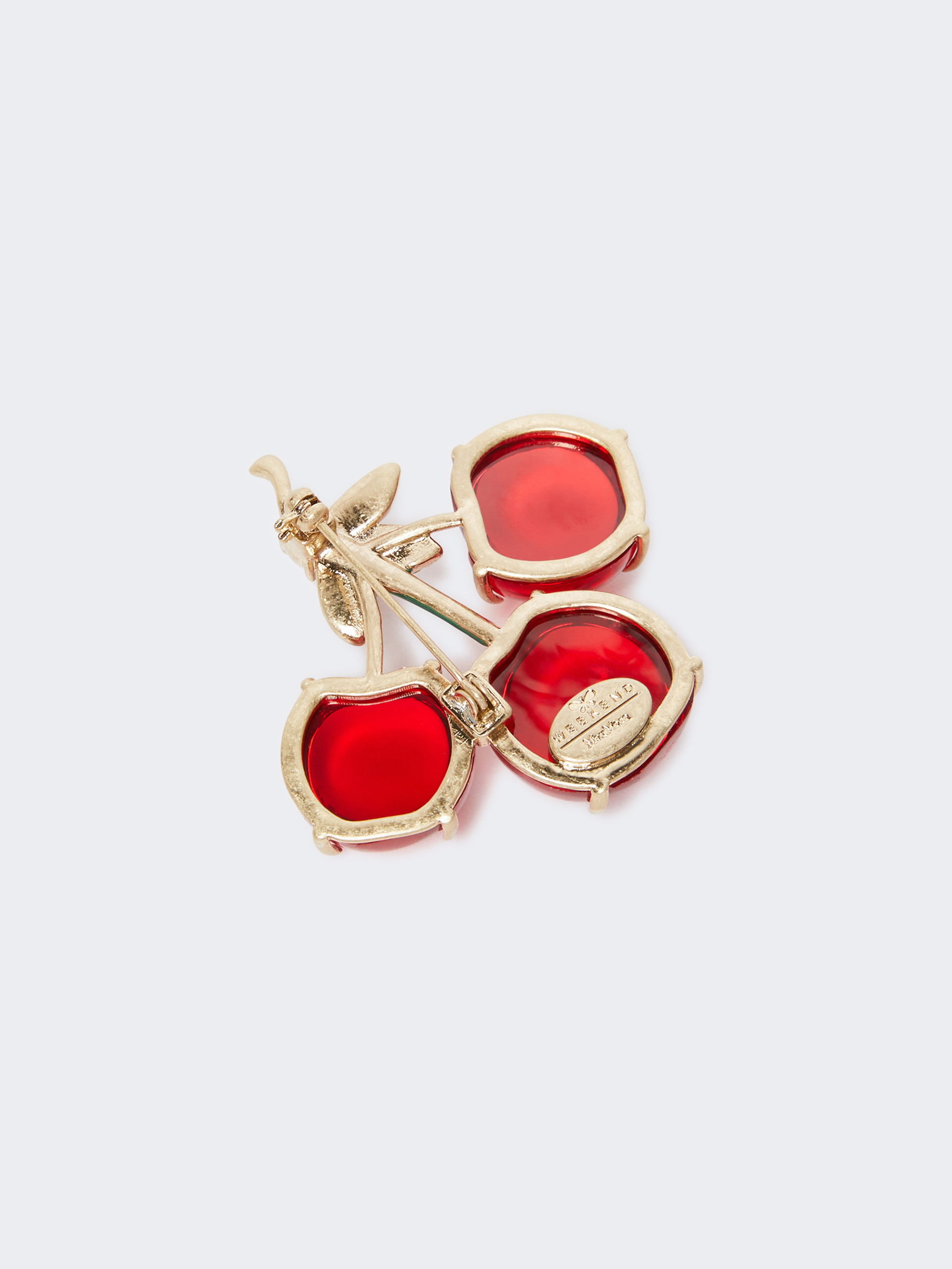 Resin and glass brooch - RED - Weekend Max Mara - 3