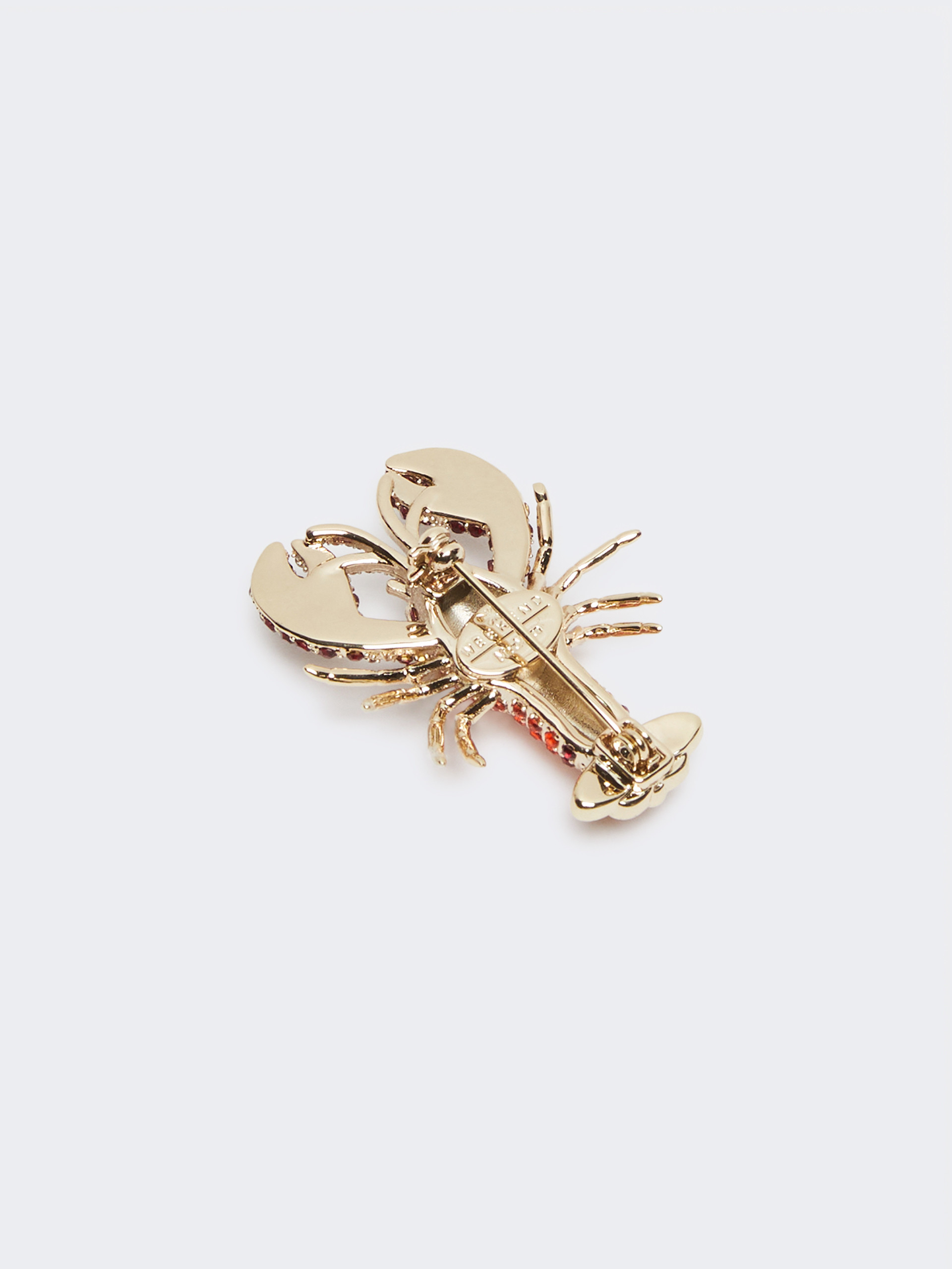 Metal brooch with rhinestones - DARK RED - Weekend Max Mara - 2