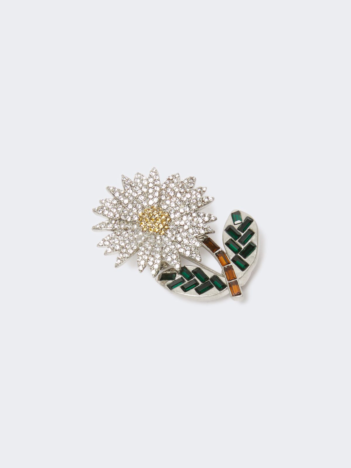 Glass brooch - YELLOW - Weekend - 2