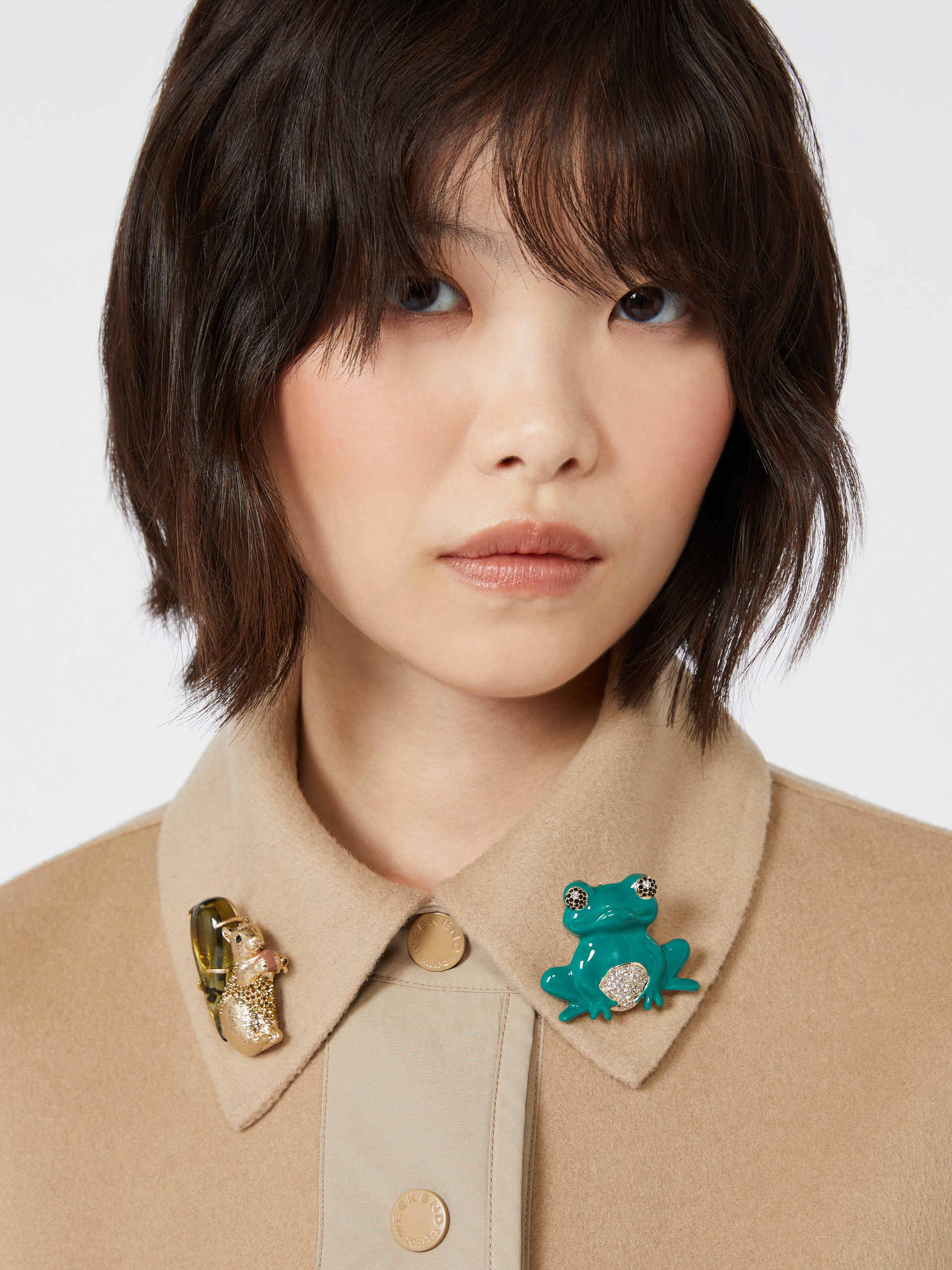 Enamel metal and glass brooch - GREEN - Weekend Max Mara - 4