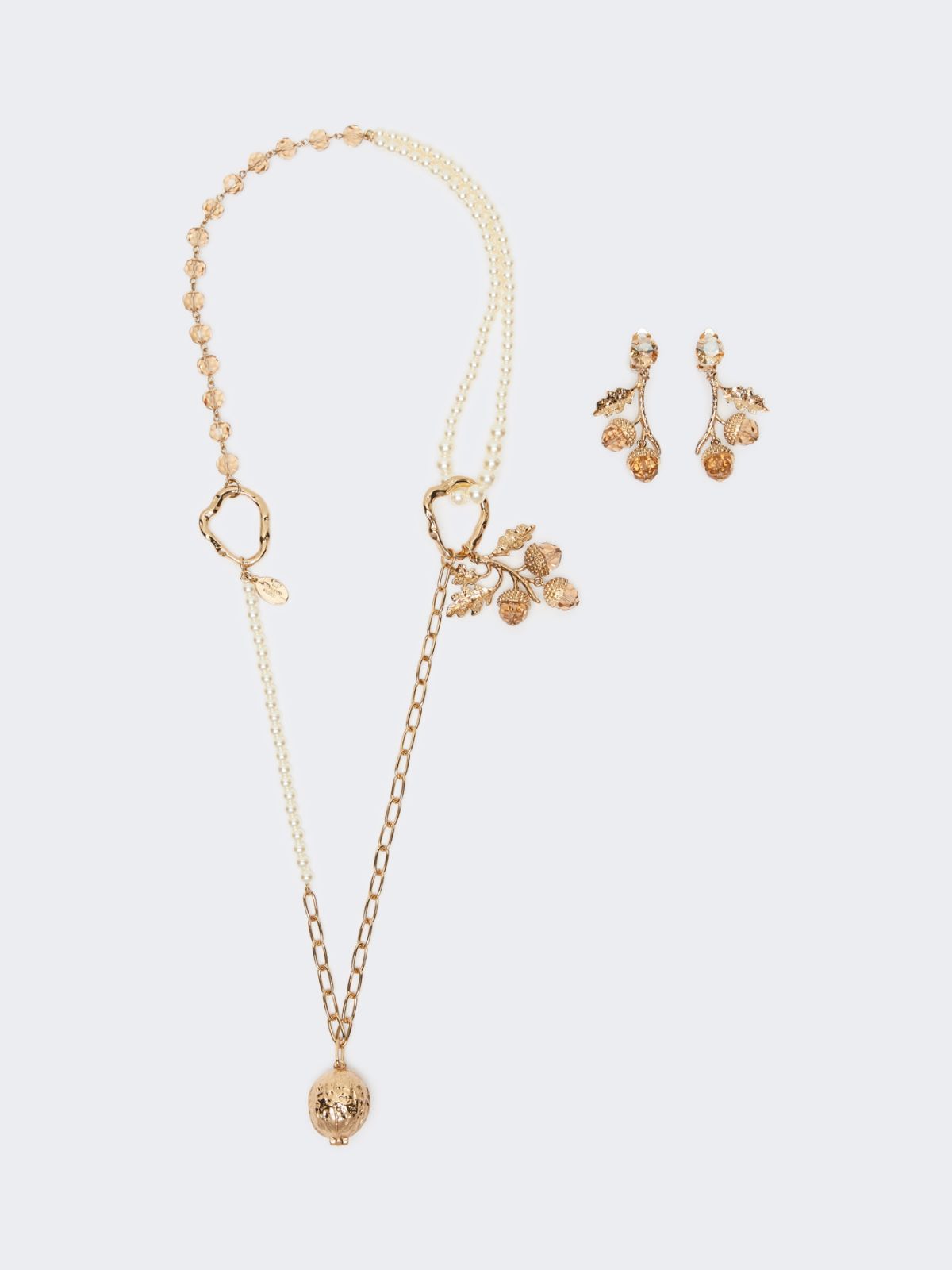Set with charms and crystals - GOLD - Weekend