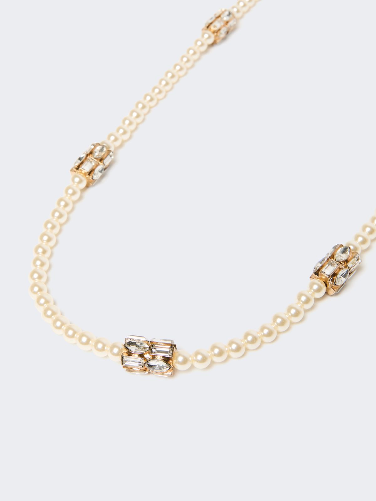 Set of metal and glass necklaces - EMERALD - Weekend - 5