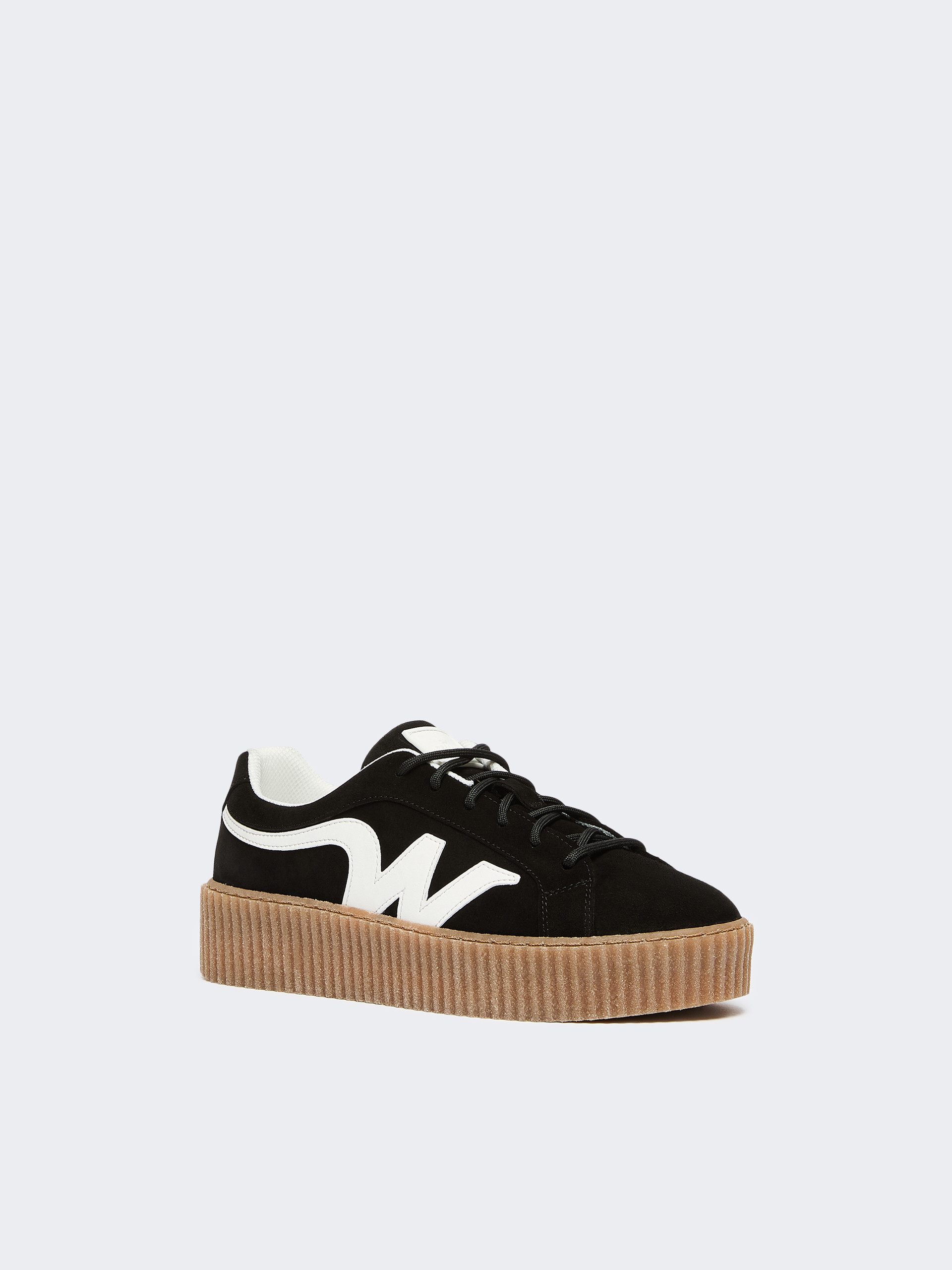 Split leather logo sneakers - BLACK - Weekend Max Mara - 2