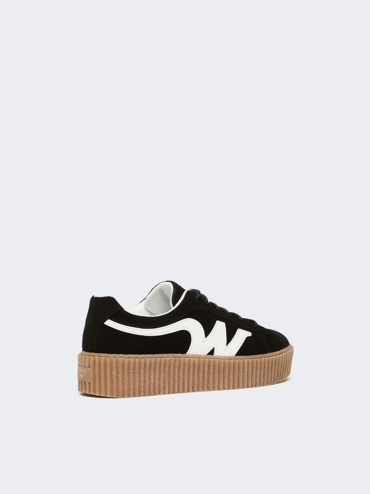 Split leather logo sneakers - BLACK - Weekend - 3