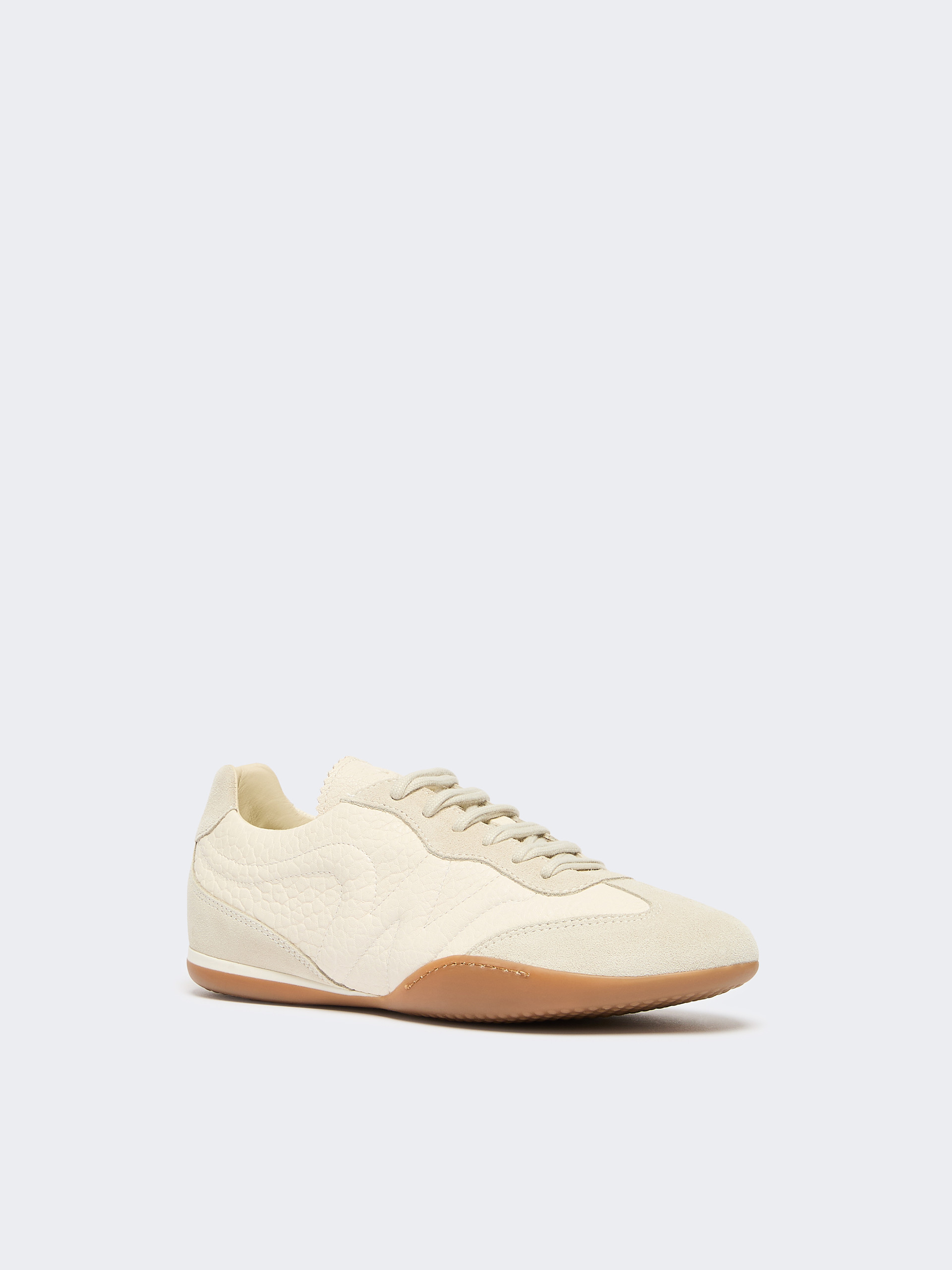 Grain leather flat sneakers - IVORY - Weekend Max Mara - 2