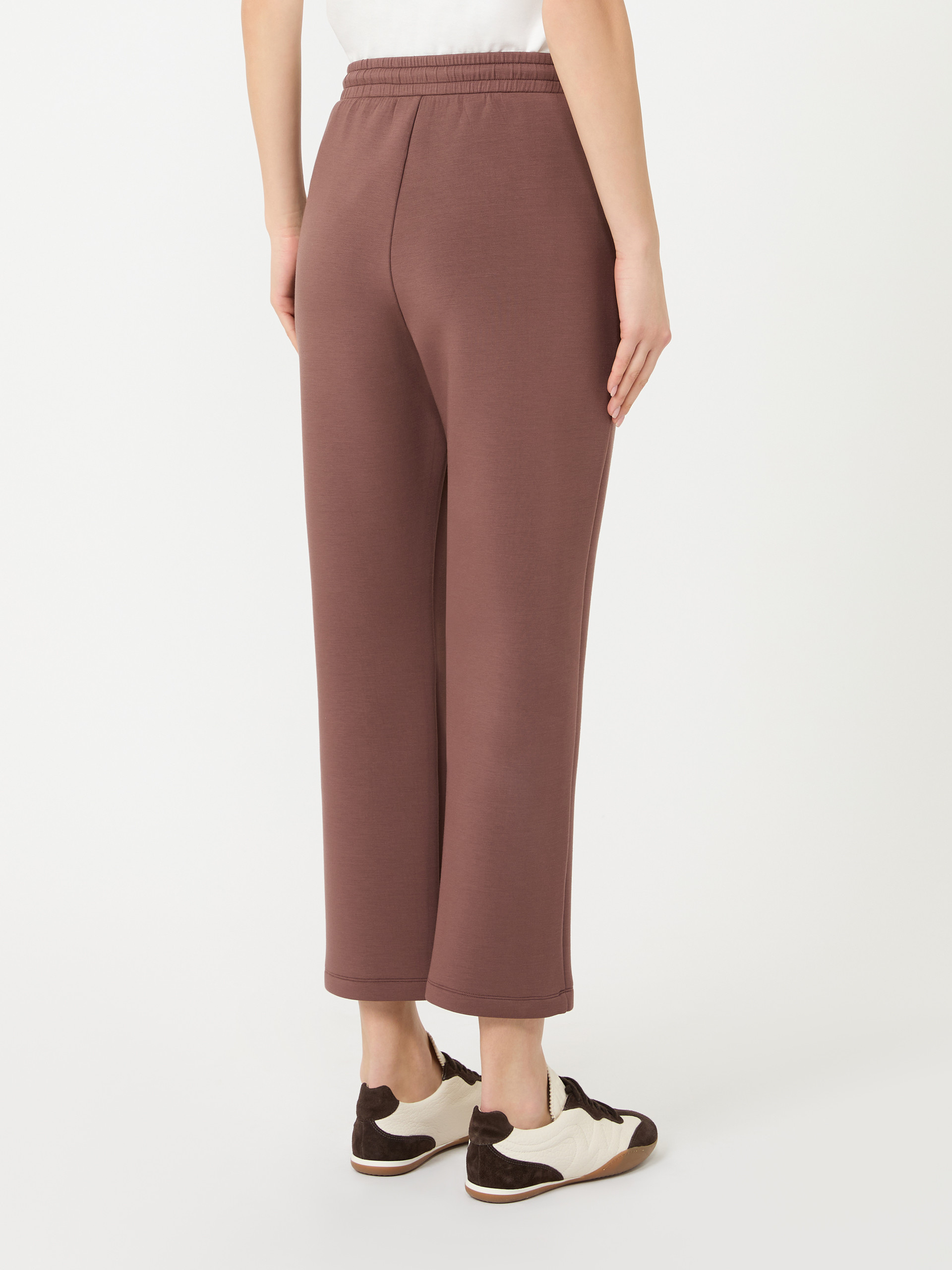 Scuba jersey trousers - BROWN - Weekend Max Mara - 3