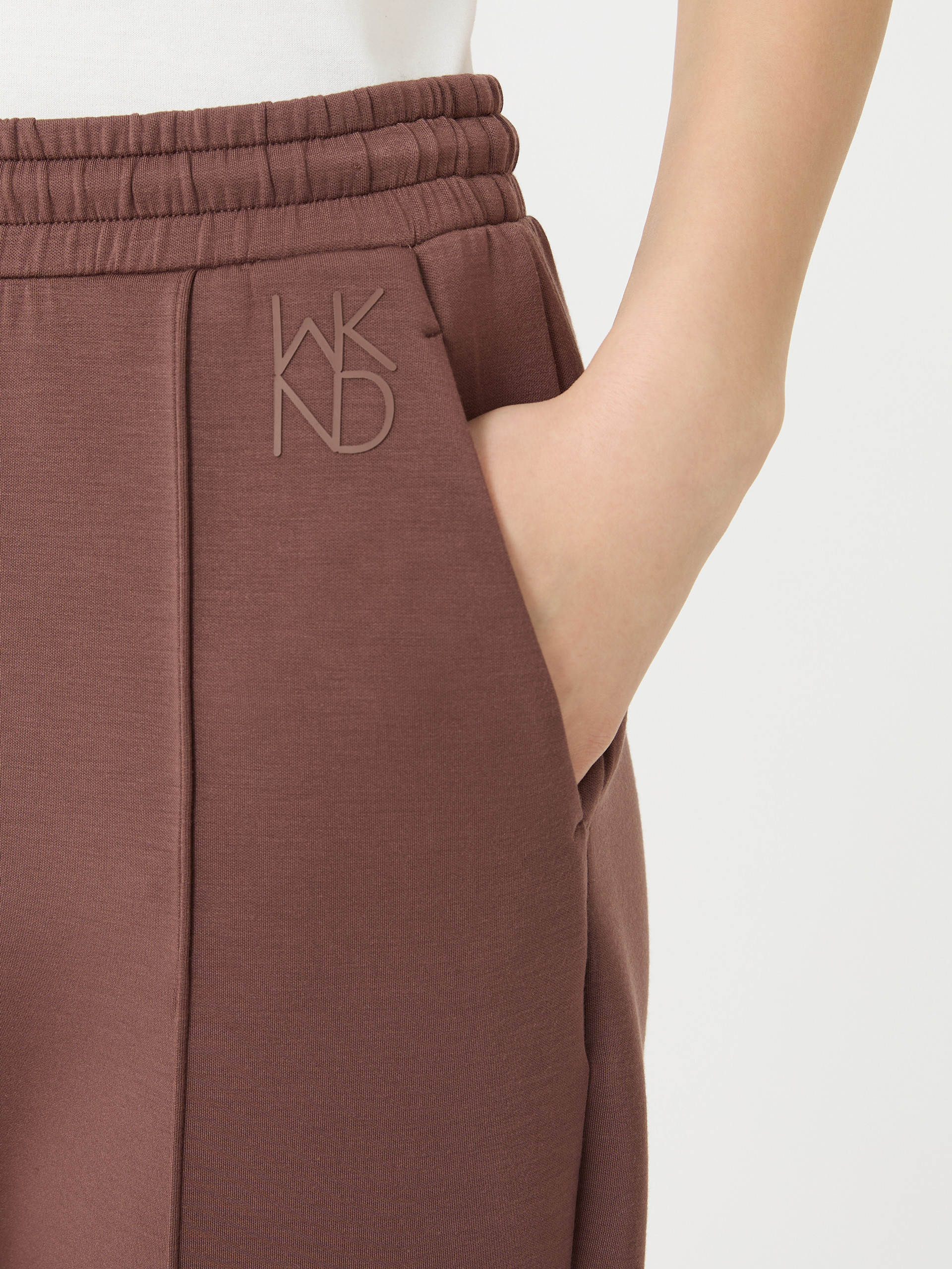 Scuba jersey trousers - BROWN - Weekend Max Mara - 4