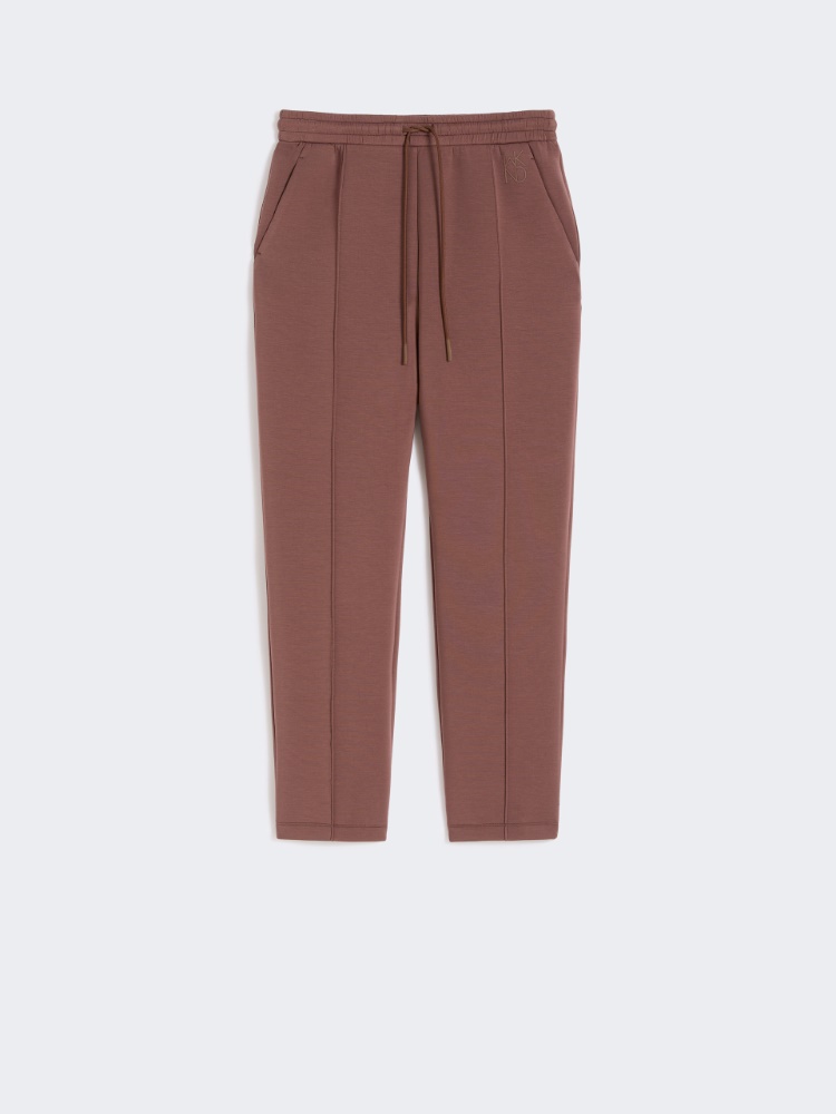 Scuba jersey trousers - BROWN - Weekend - 2