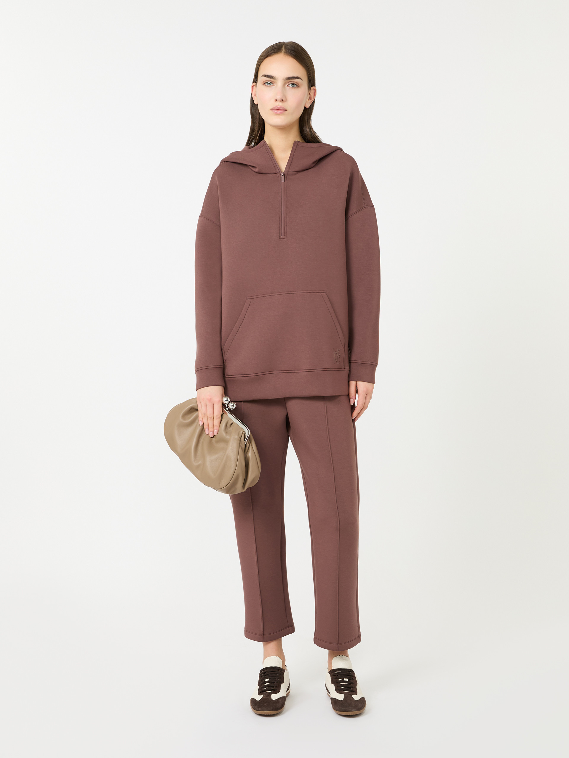 Scuba jersey trousers - BROWN - Weekend Max Mara