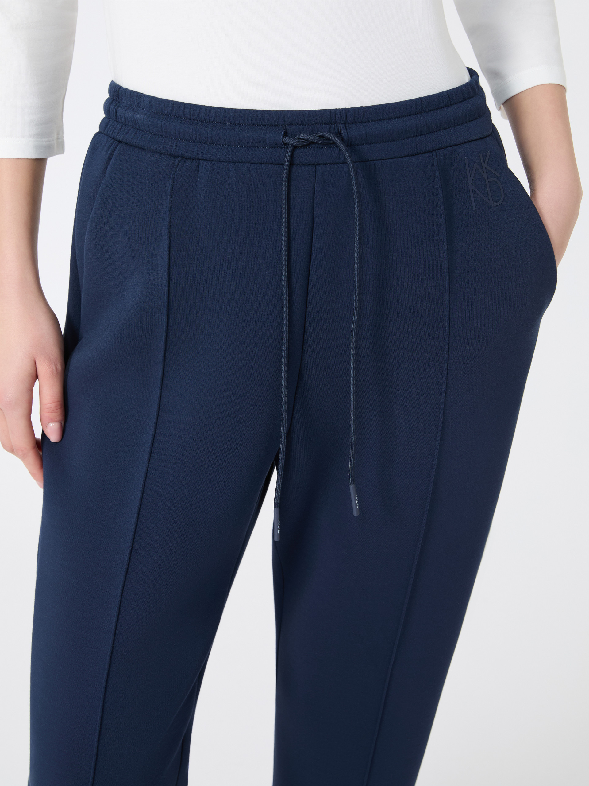 Scuba jersey trousers - NAVY - Weekend Max Mara - 4