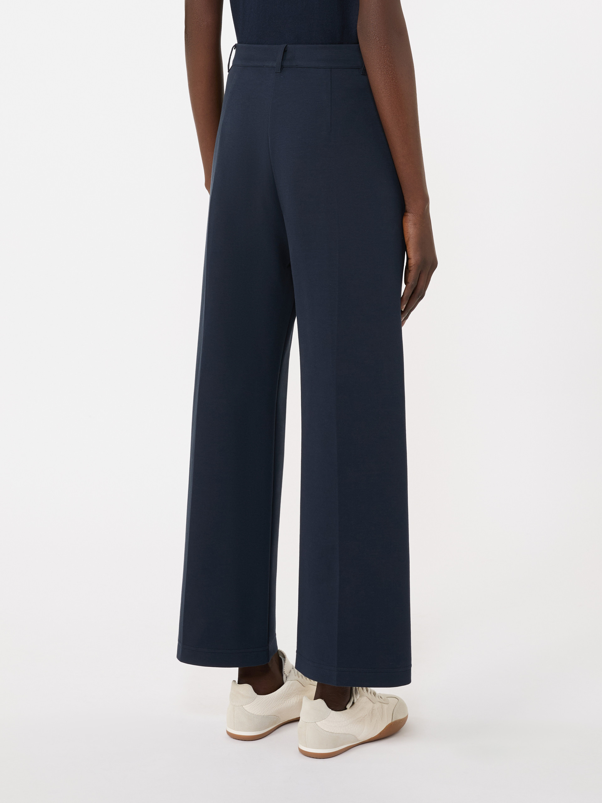 Double-faced jersey trousers - NAVY - Weekend Max Mara - 3