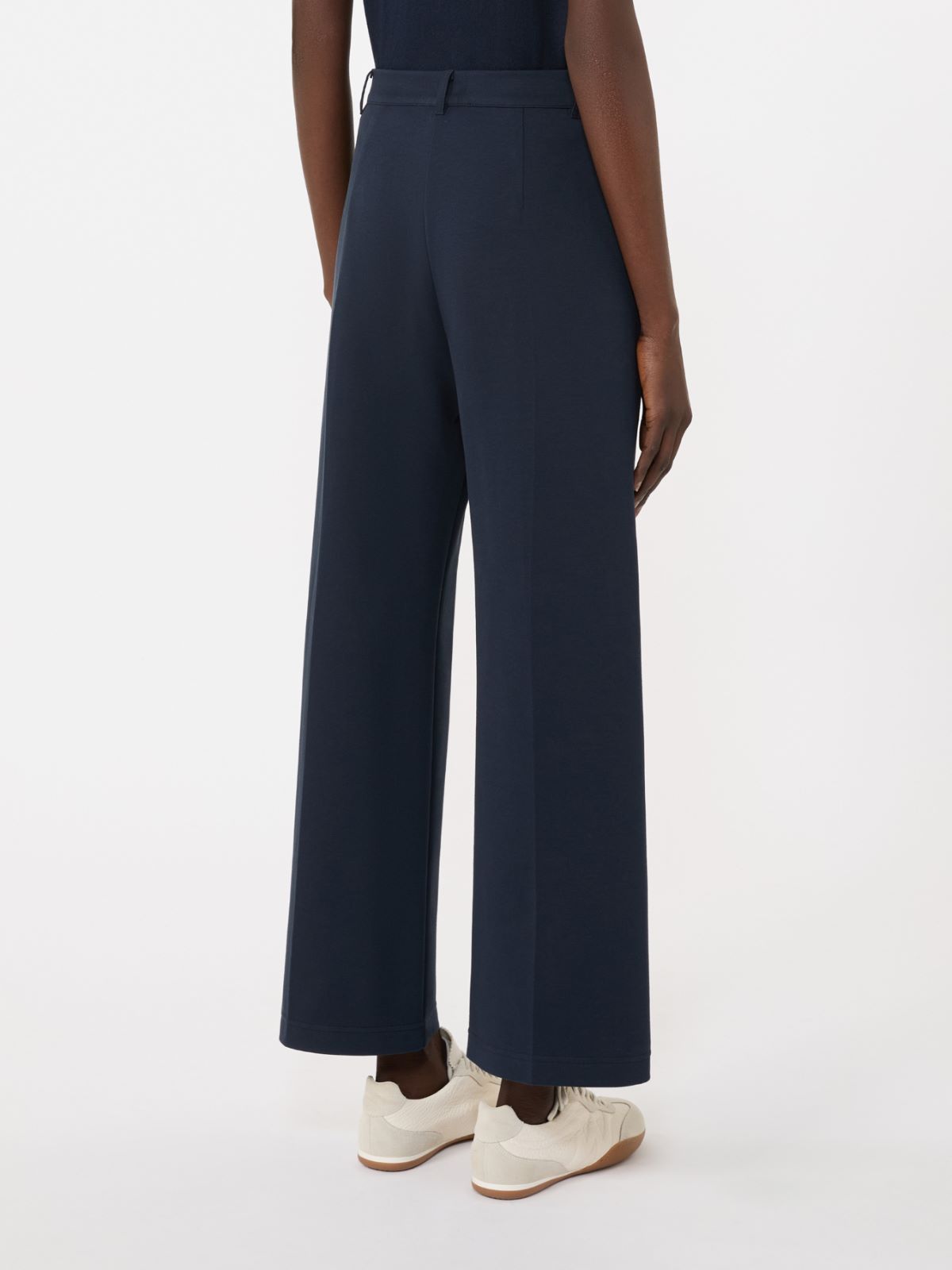 Double-faced jersey trousers - NAVY - Weekend - 3