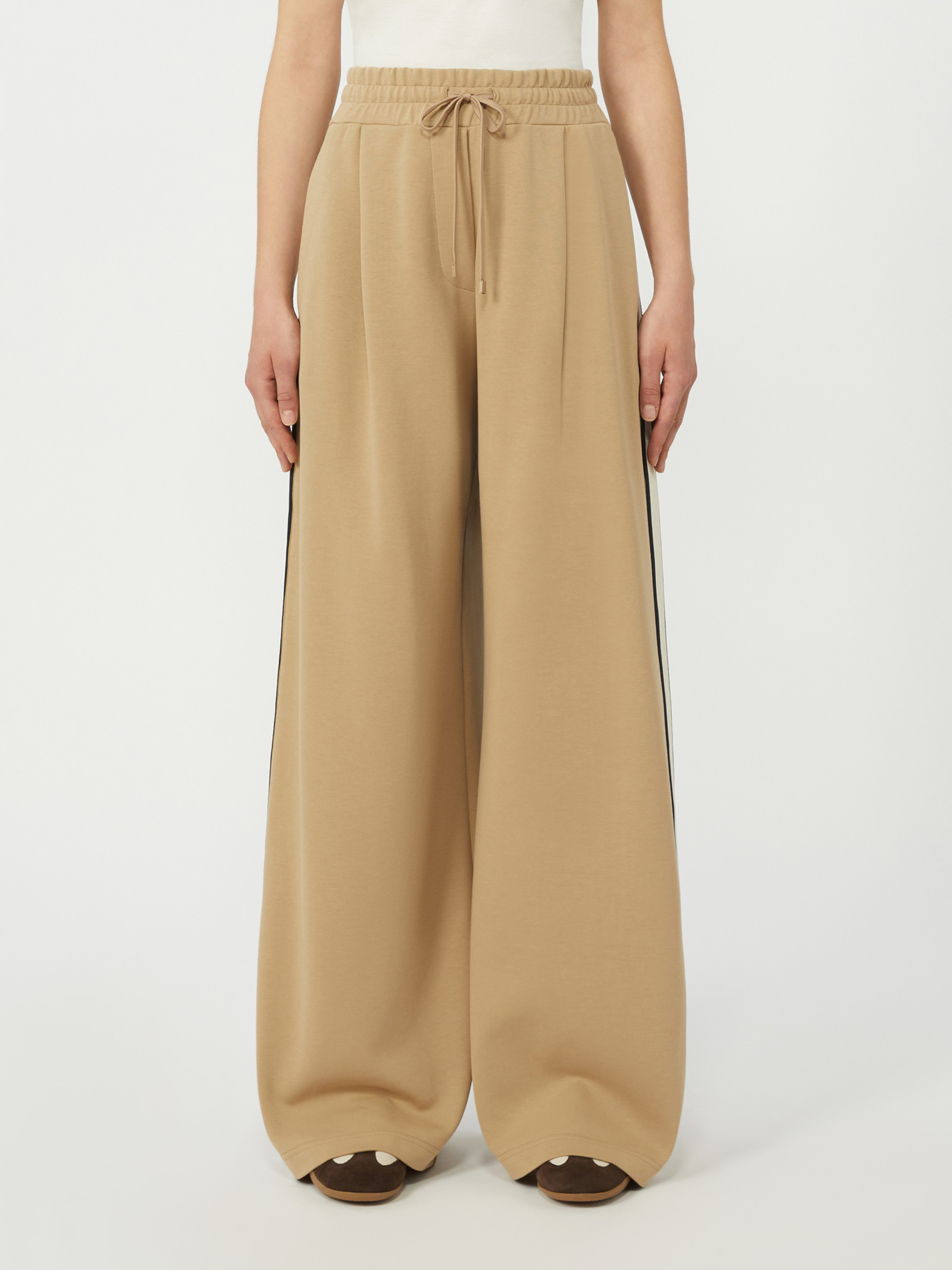 Cotton jersey trousers - HAZELNUT BROWN - Weekend Max Mara - 2
