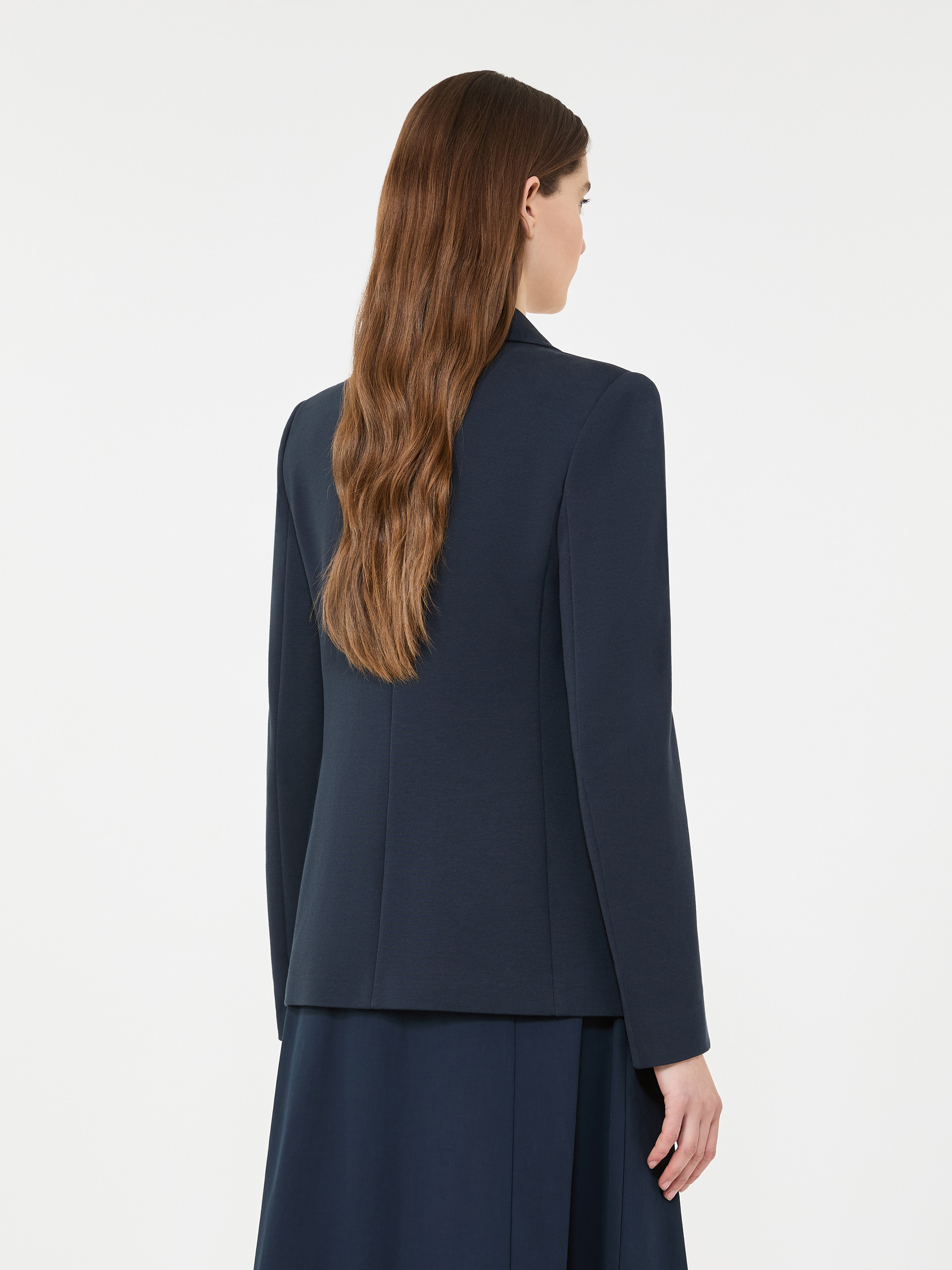 Cotton jersey blazer - NAVY - Weekend Max Mara - 3