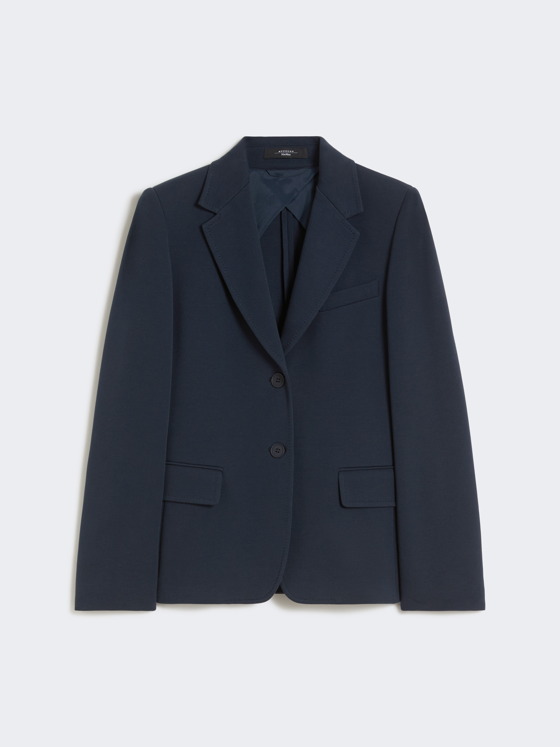 Cotton jersey blazer, navy | Weekend Max Mara