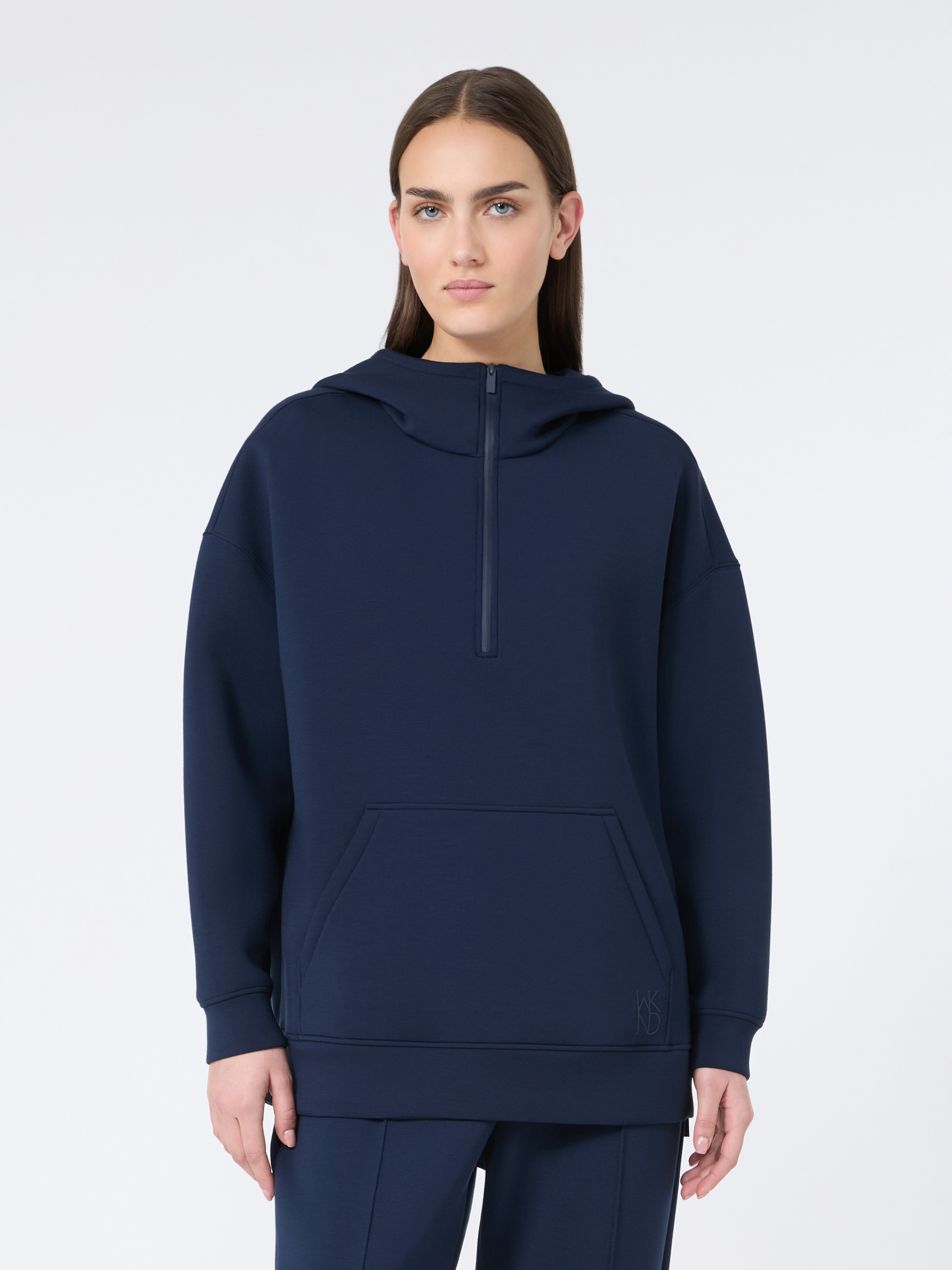 Long scuba jersey sweatshirt - NAVY - Weekend Max Mara - 2