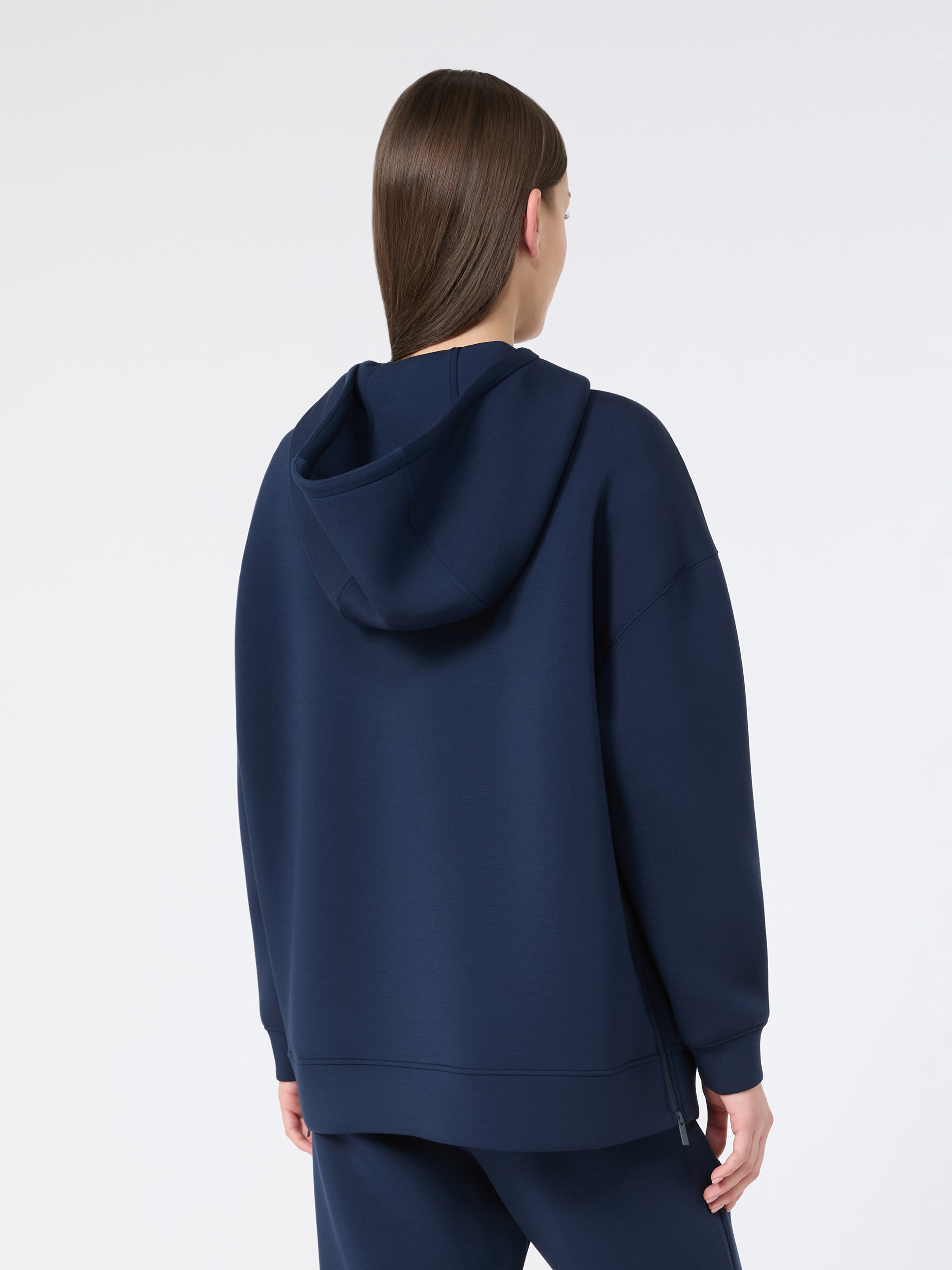 Long scuba jersey sweatshirt - NAVY - Weekend Max Mara - 3