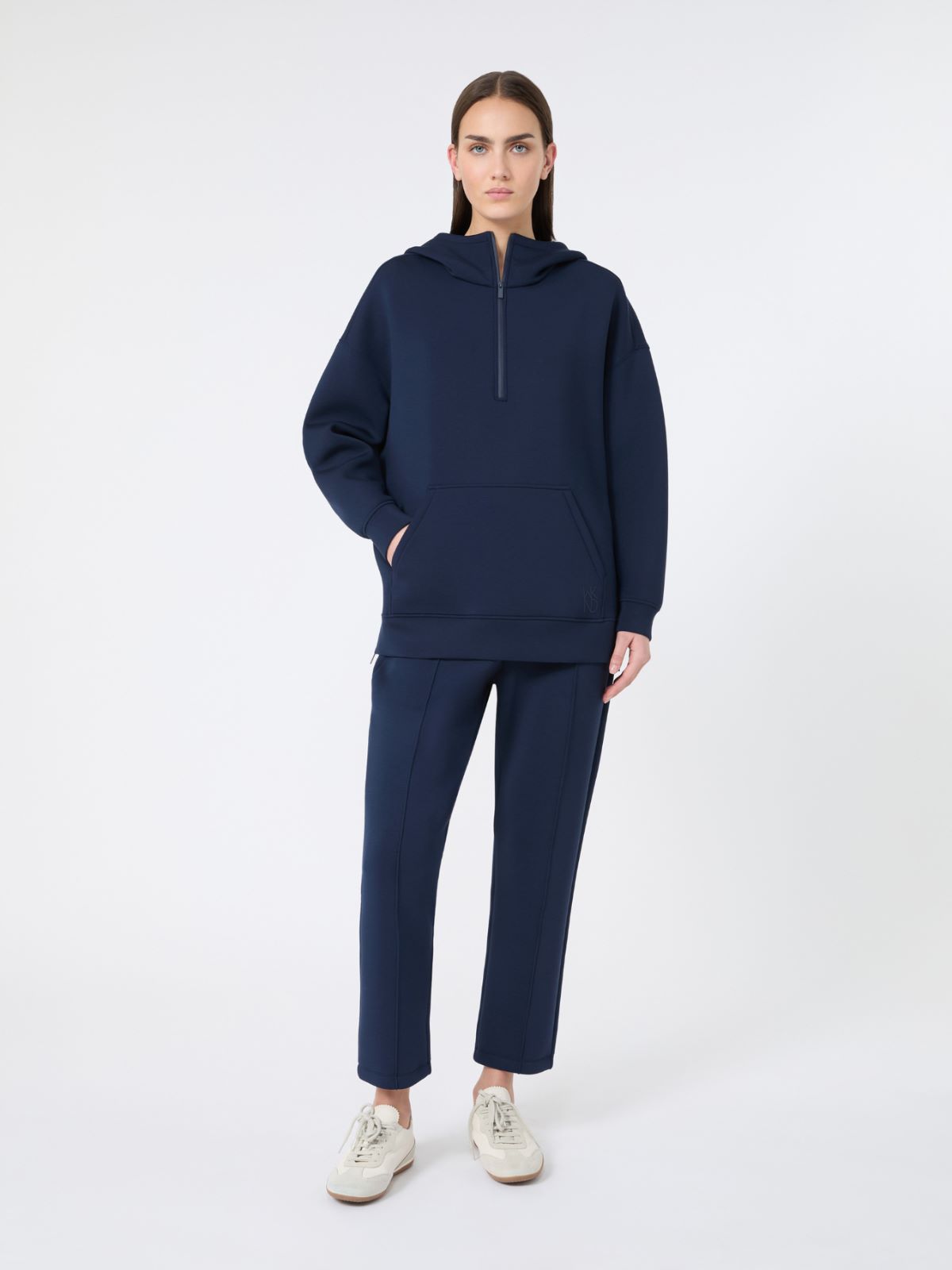 Long scuba jersey sweatshirt - NAVY - Weekend