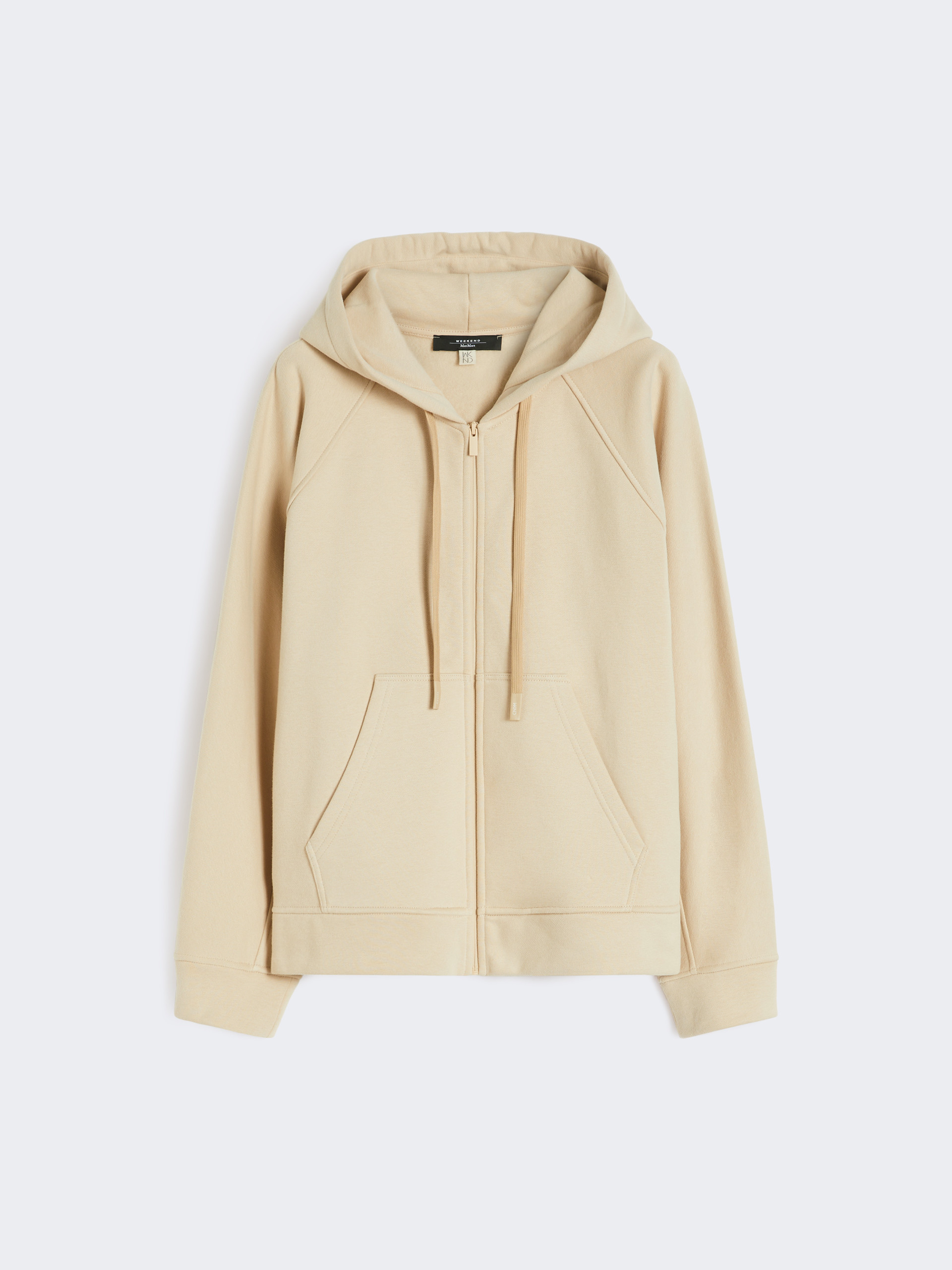 Cotton zip-up sweatshirt - SAND - Weekend Max Mara - 6