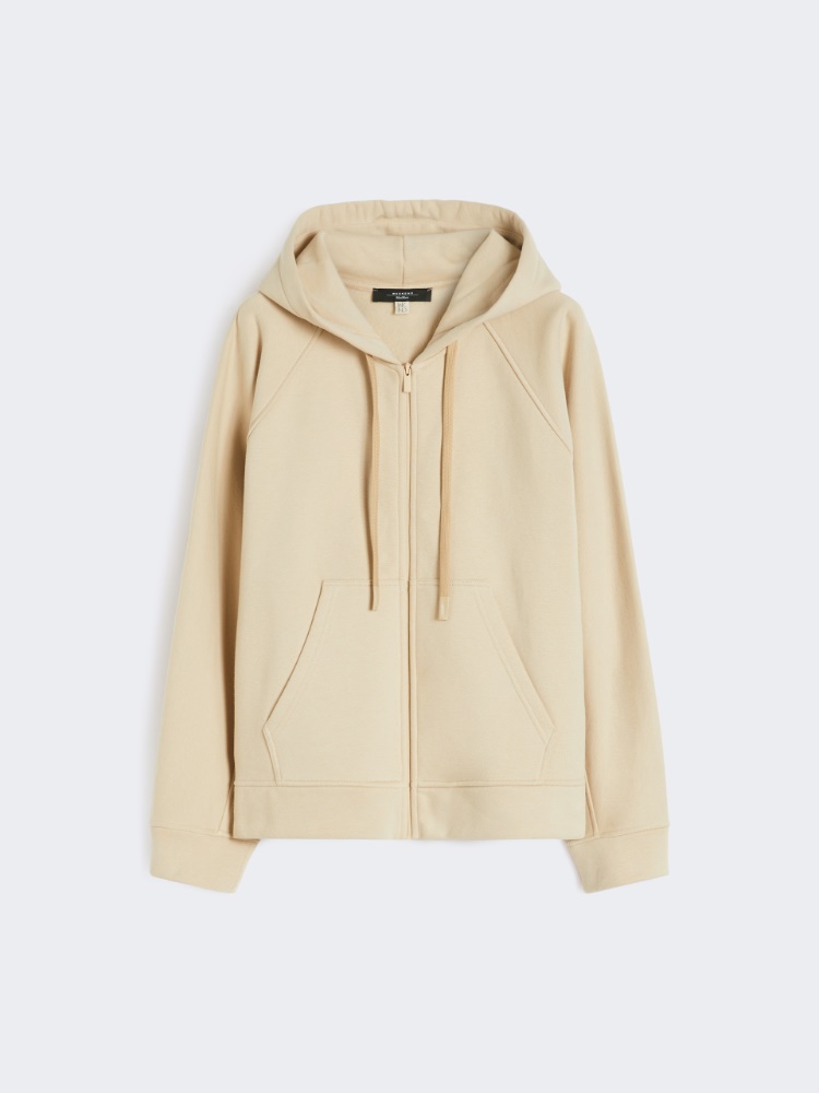 Cotton zip-up sweatshirt - SAND - Weekend - 2