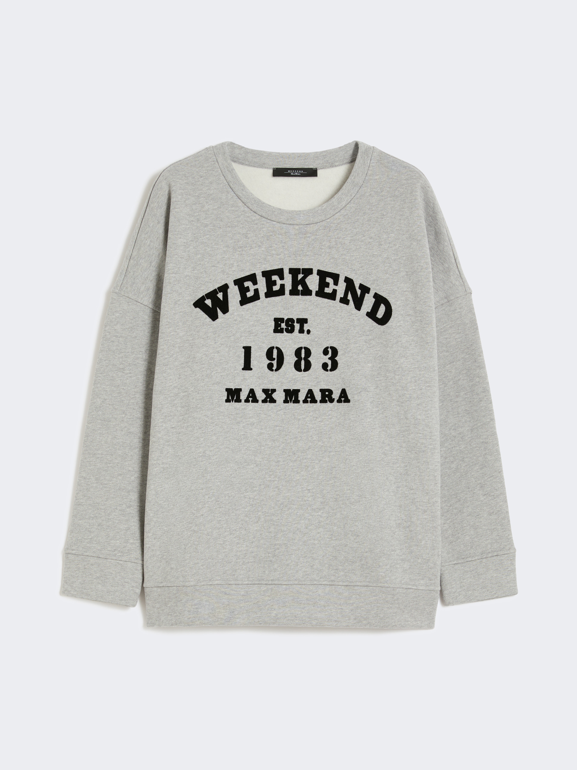 Cotton crew-neck sweatshirt - LIGHT GREY - Weekend Max Mara - 7
