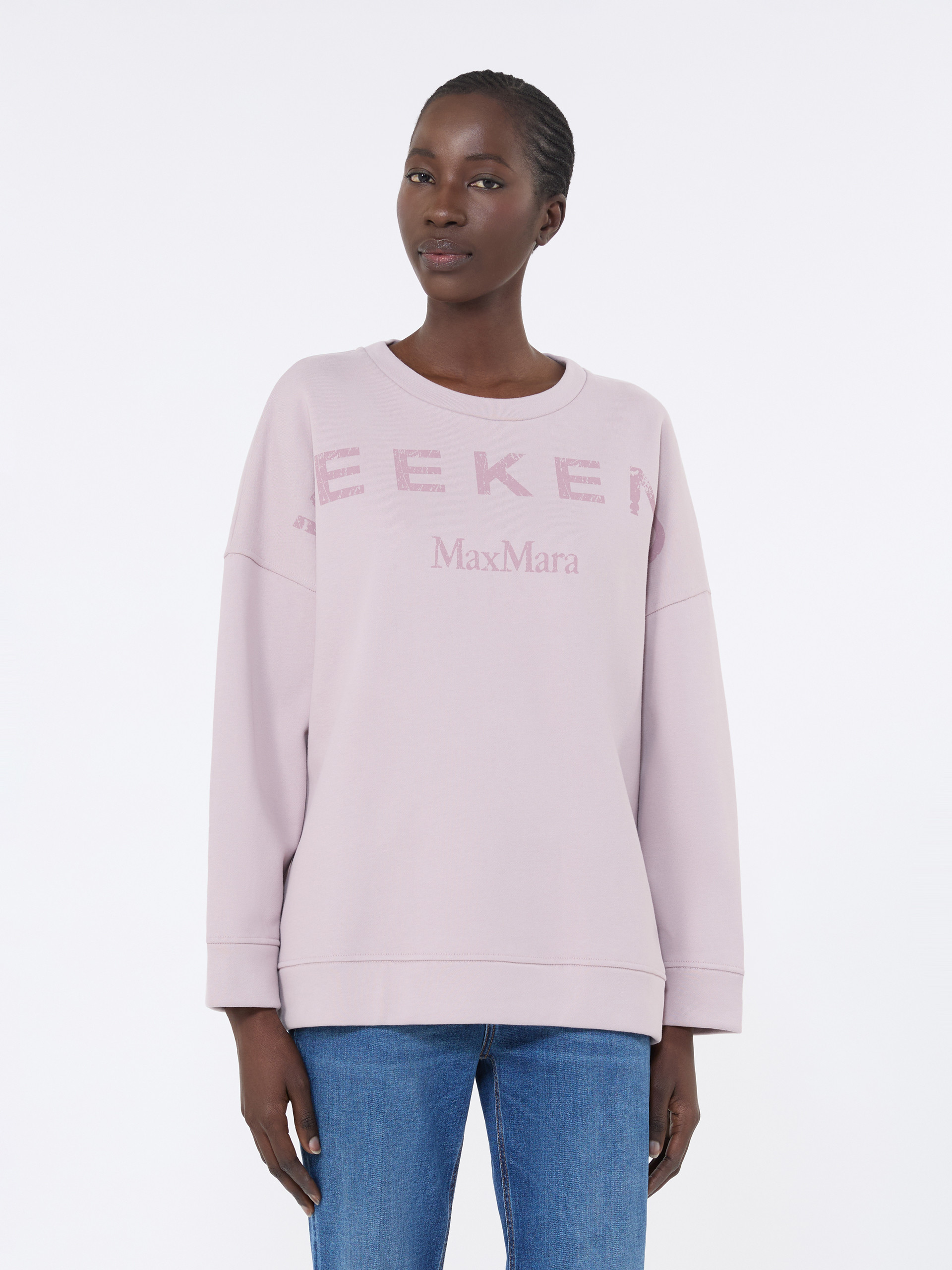 Cotton crew-neck sweatshirt - LILAC - Weekend Max Mara - 2