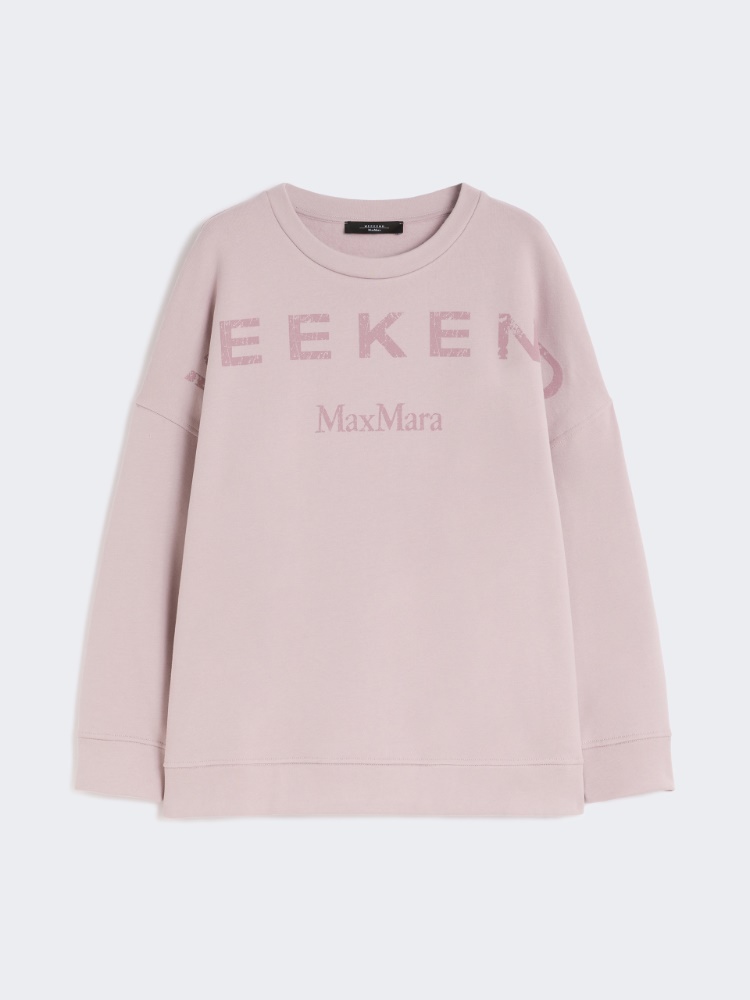 Cotton crew-neck sweatshirt - LILAC - Weekend - 8