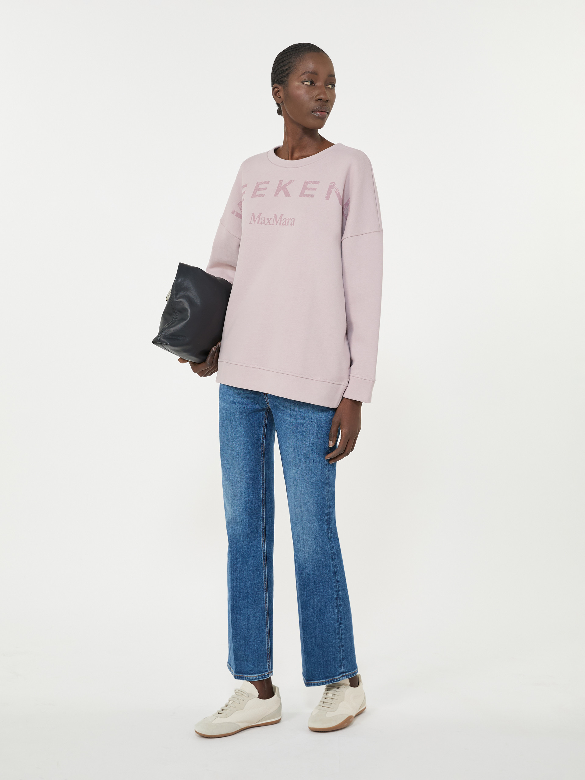 Cotton crew-neck sweatshirt - LILAC - Weekend Max Mara