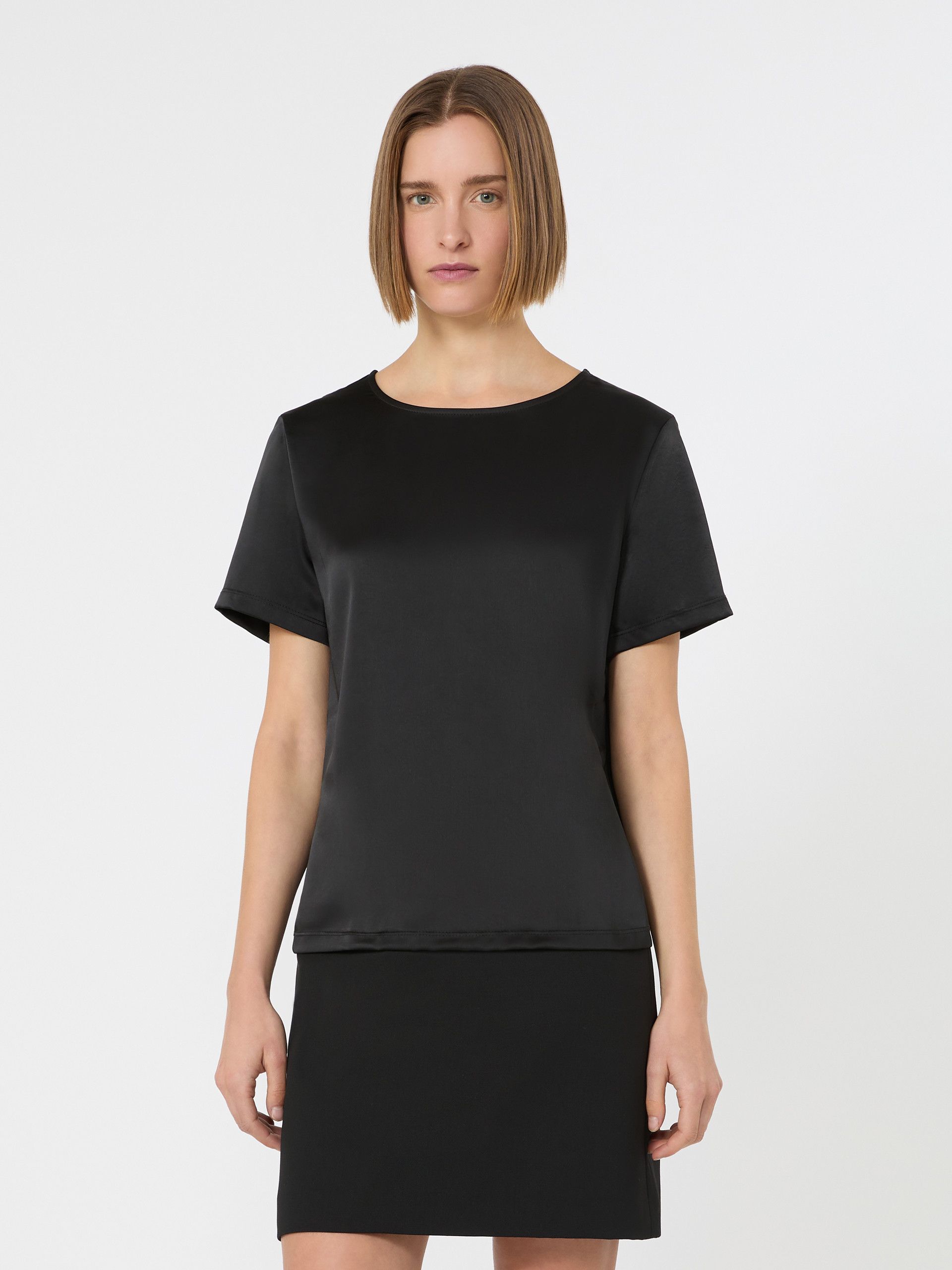 Satin and jersey T-shirt - Weekend Max Mara - 2