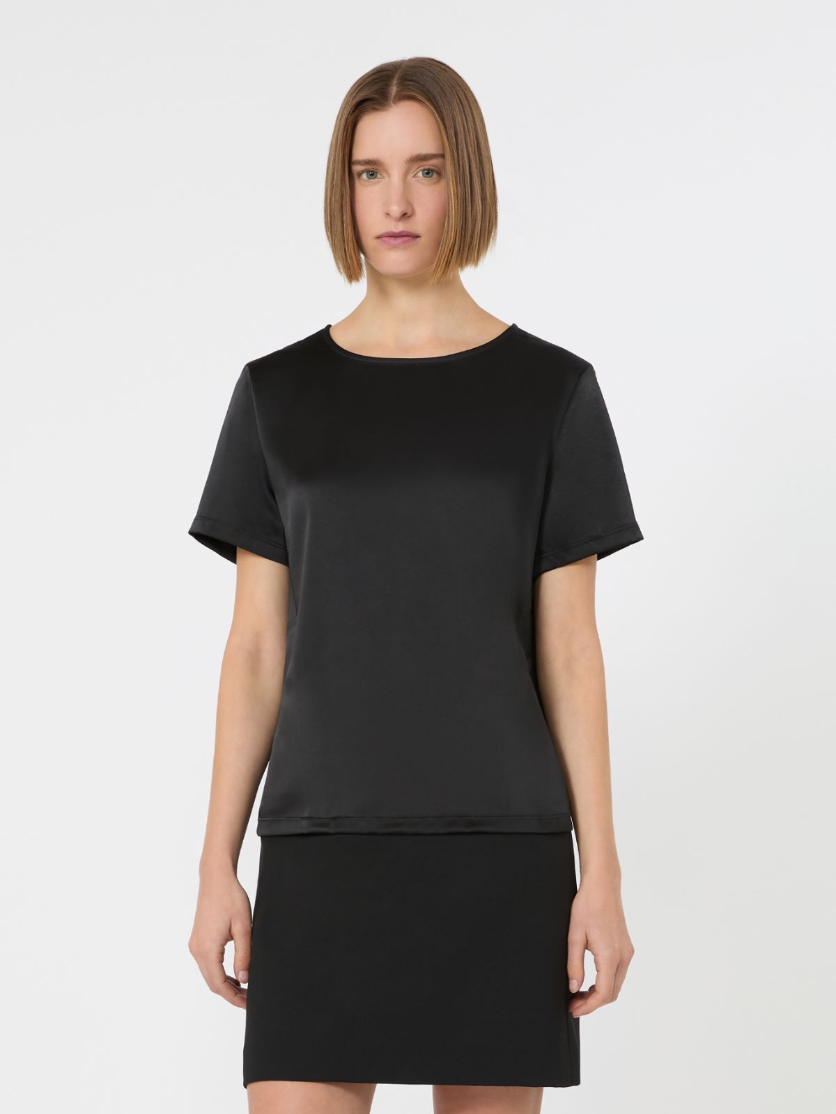 Satin and jersey T-shirt - Weekend Max Mara - 2