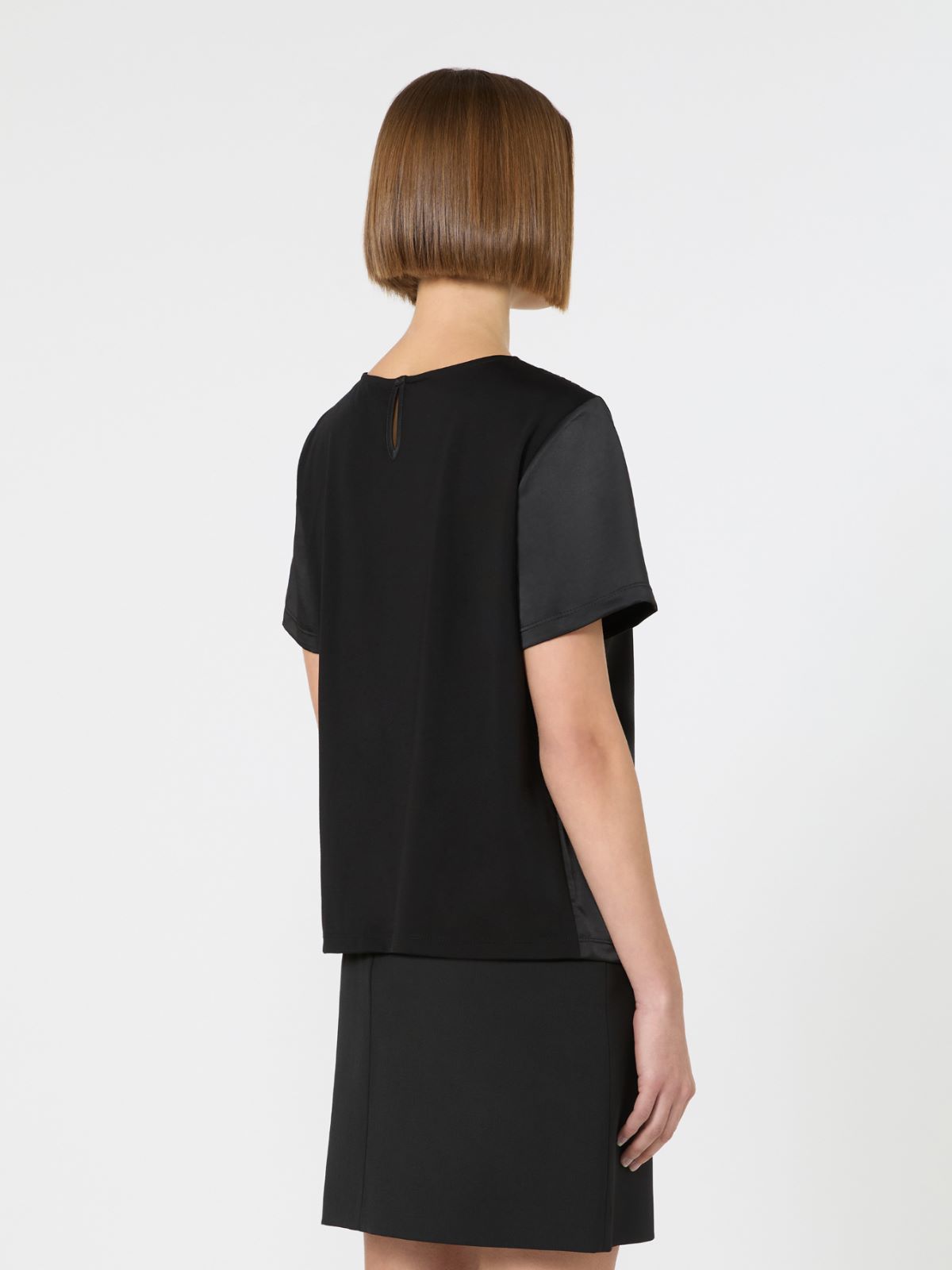 Satin and jersey T-shirt - Weekend Max Mara - 3