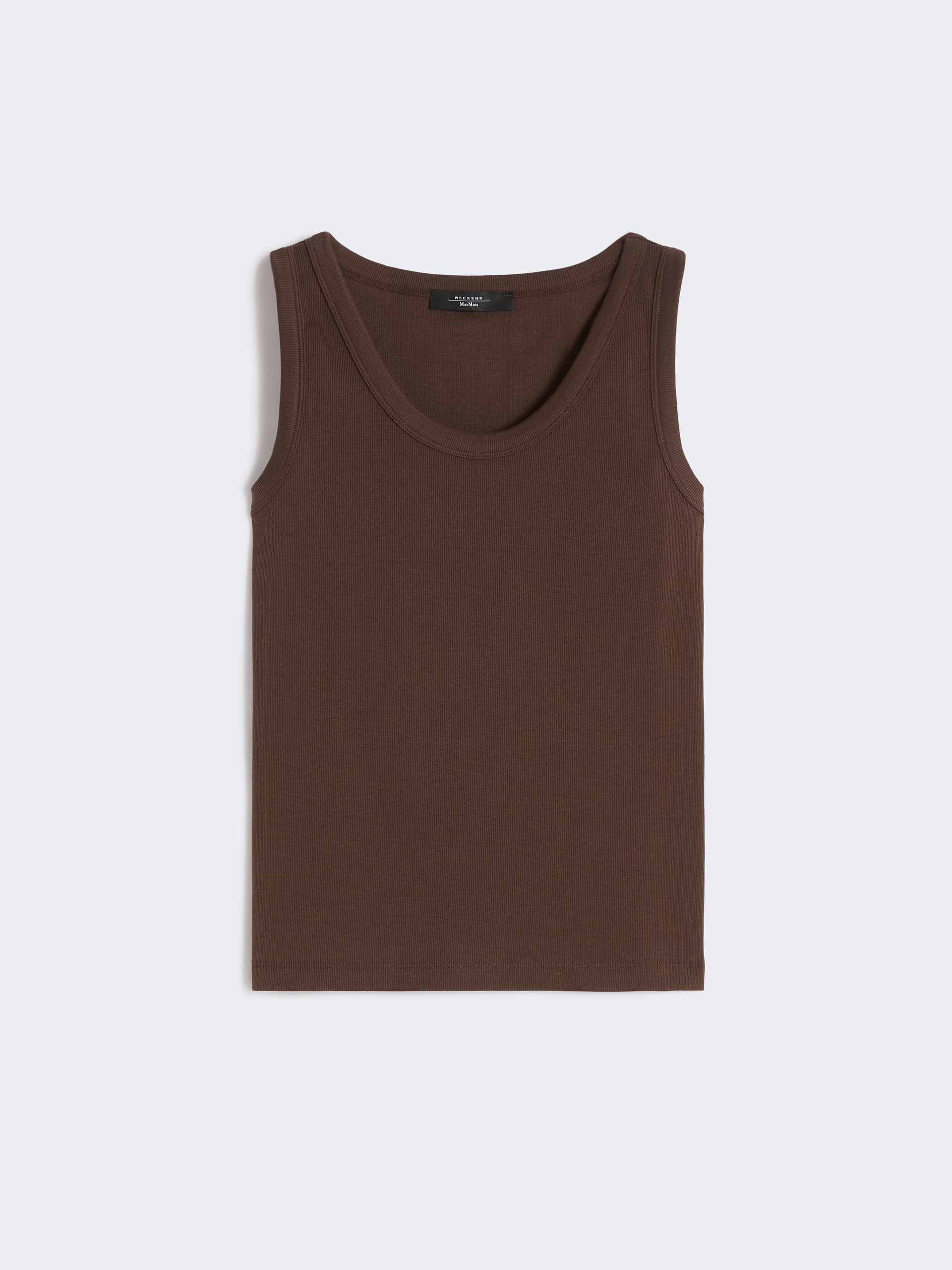 Stretch cotton top - CHOCOLATE - Weekend Max Mara - 5