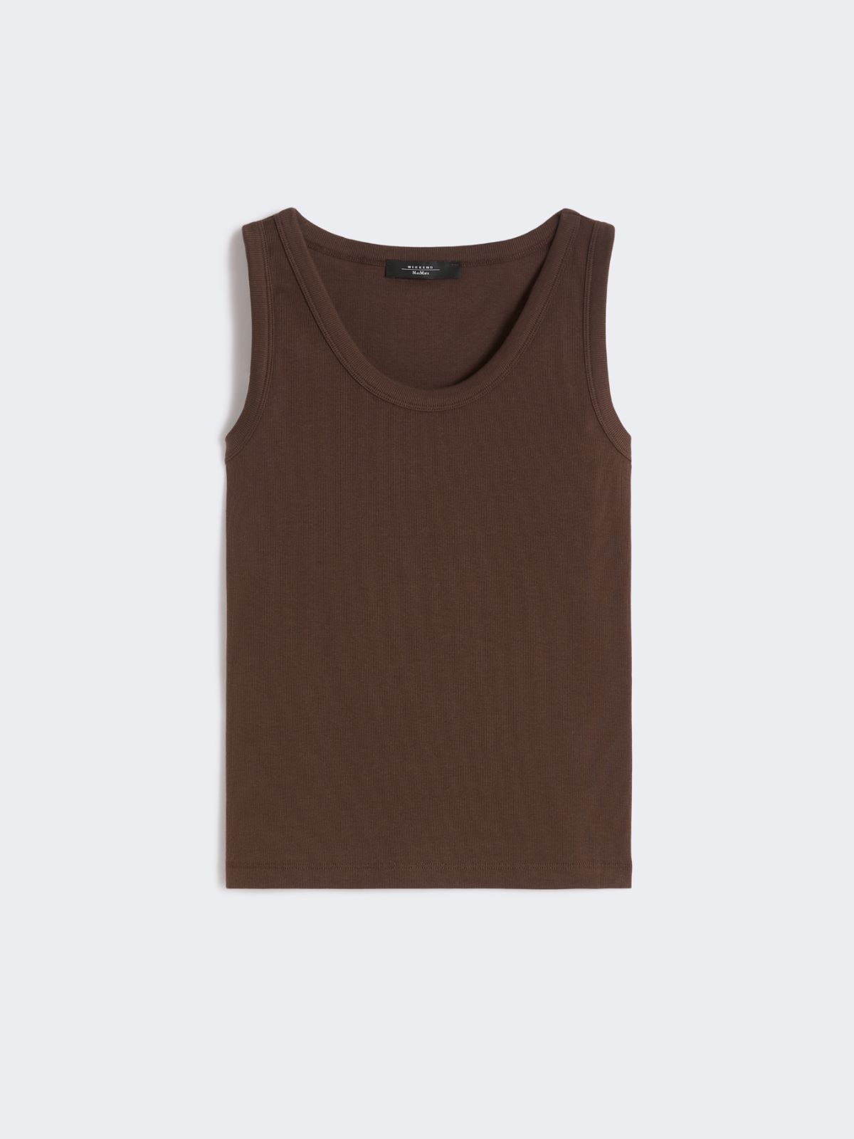 Stretch cotton top - CHOCOLATE - Weekend - 5